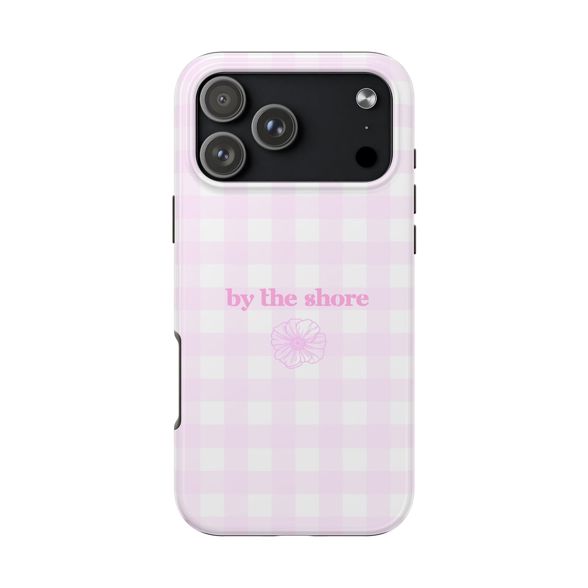 Poppy Pastel Gingham "by the shore" Phone Case