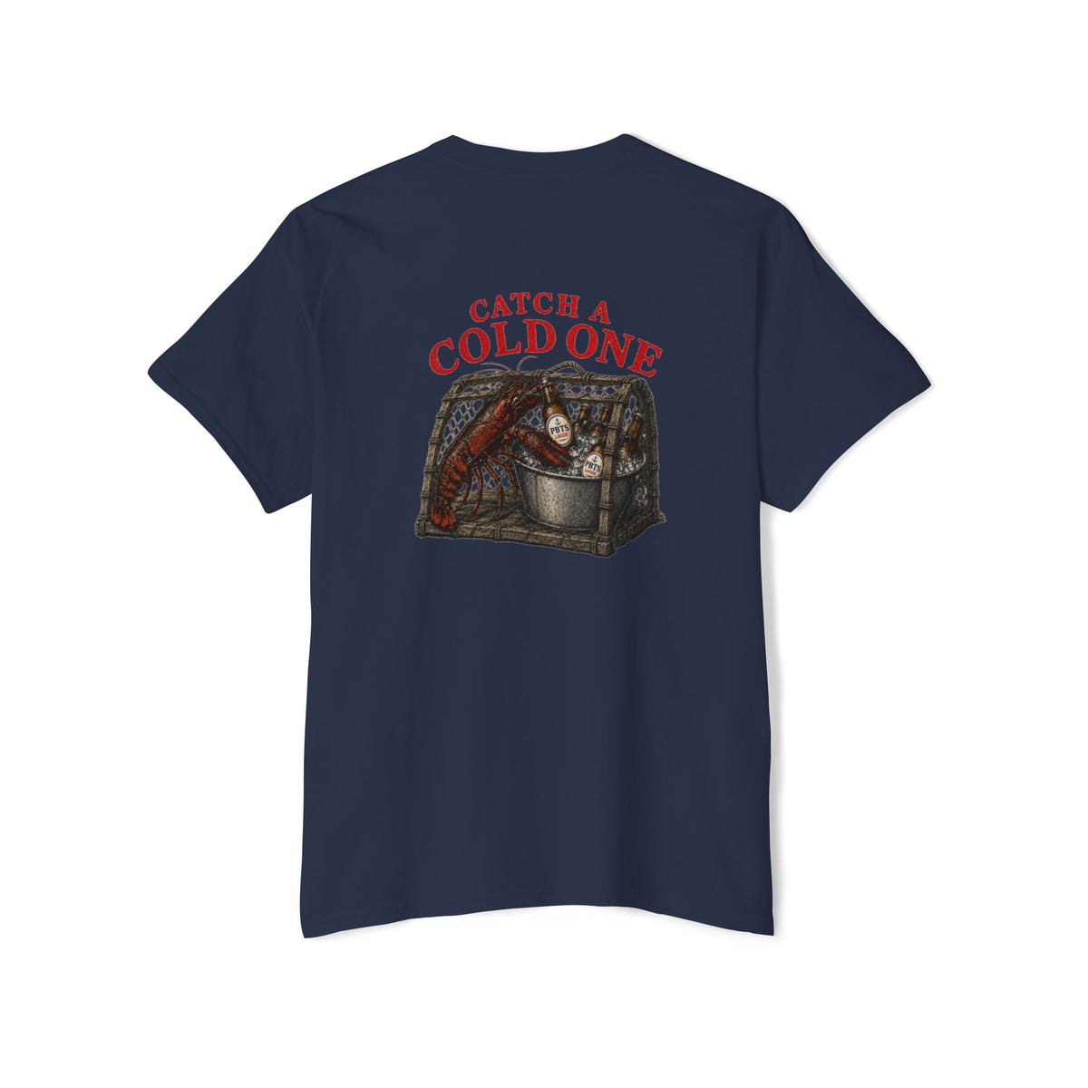 Poppy Lobster Trap Pocket Tee - Navy