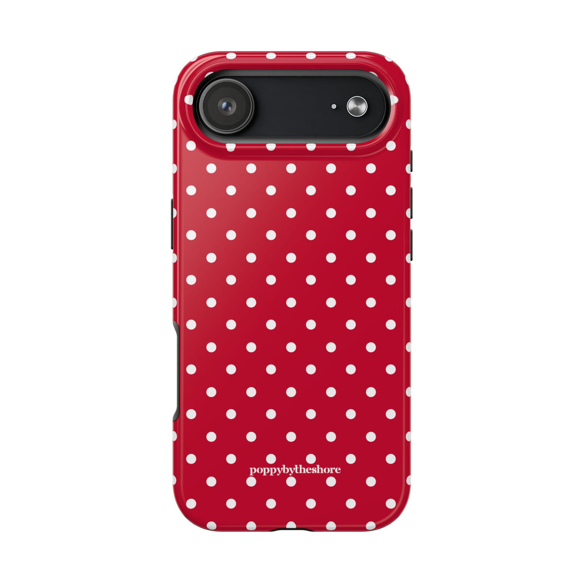 Poppy Red Polka Dot Phone Case