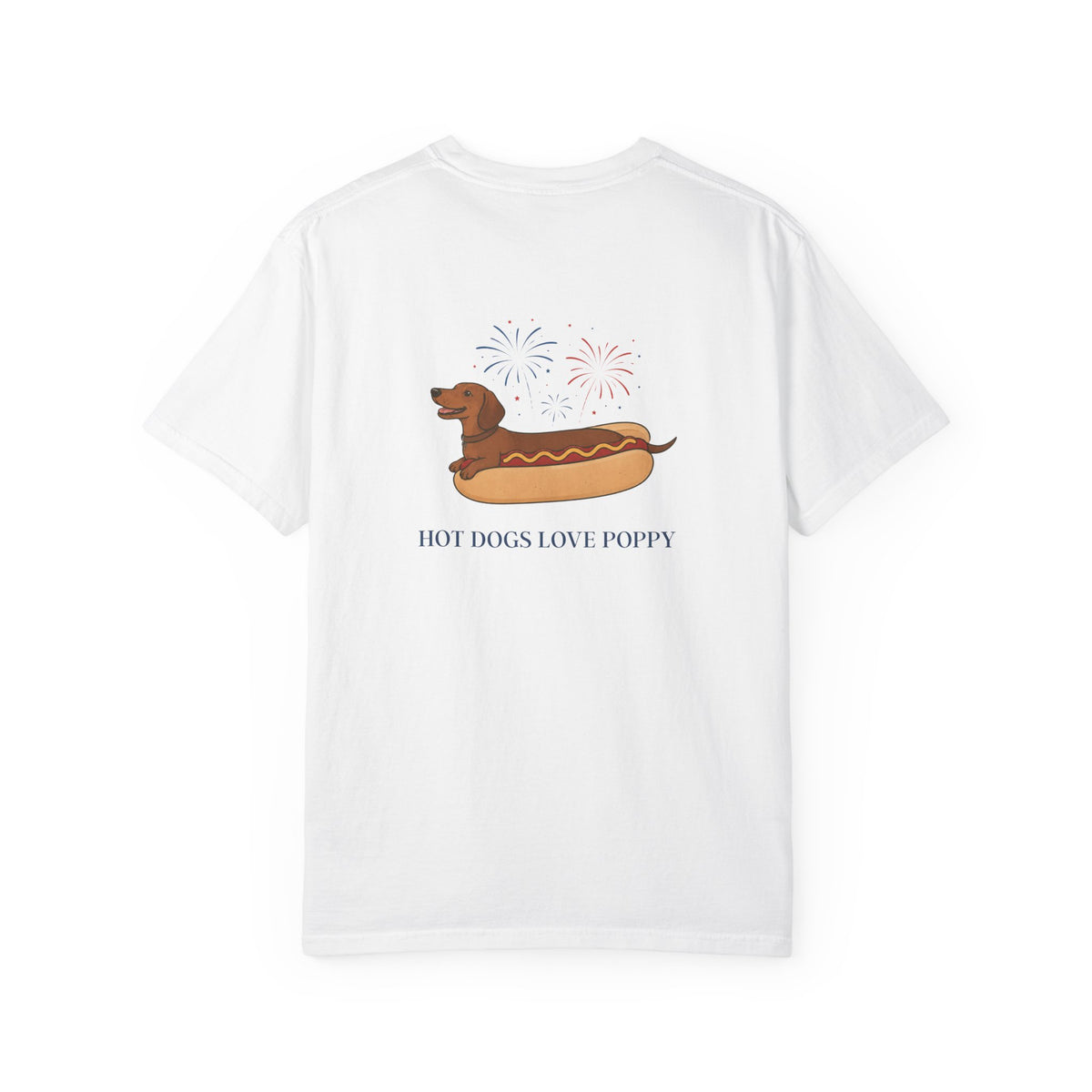 Hot Dogs Love Poppy Tee