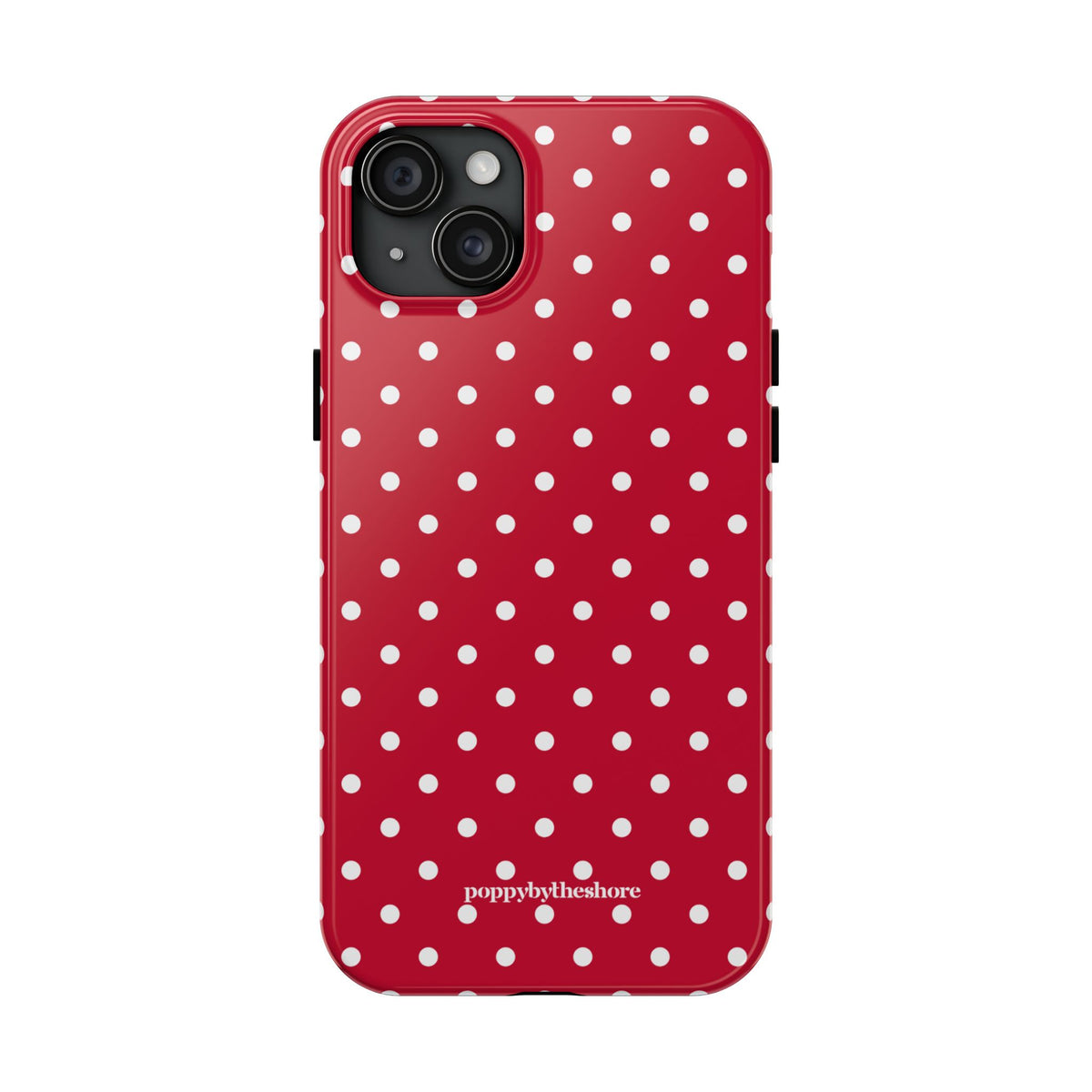 Poppy Red Polka Dot Phone Case