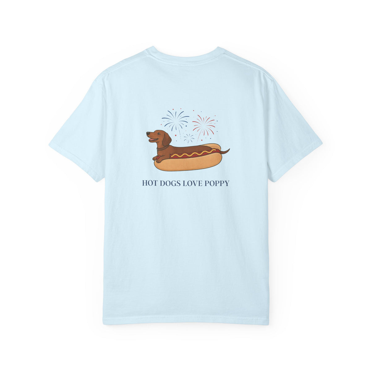 Hot Dogs Love Poppy Tee