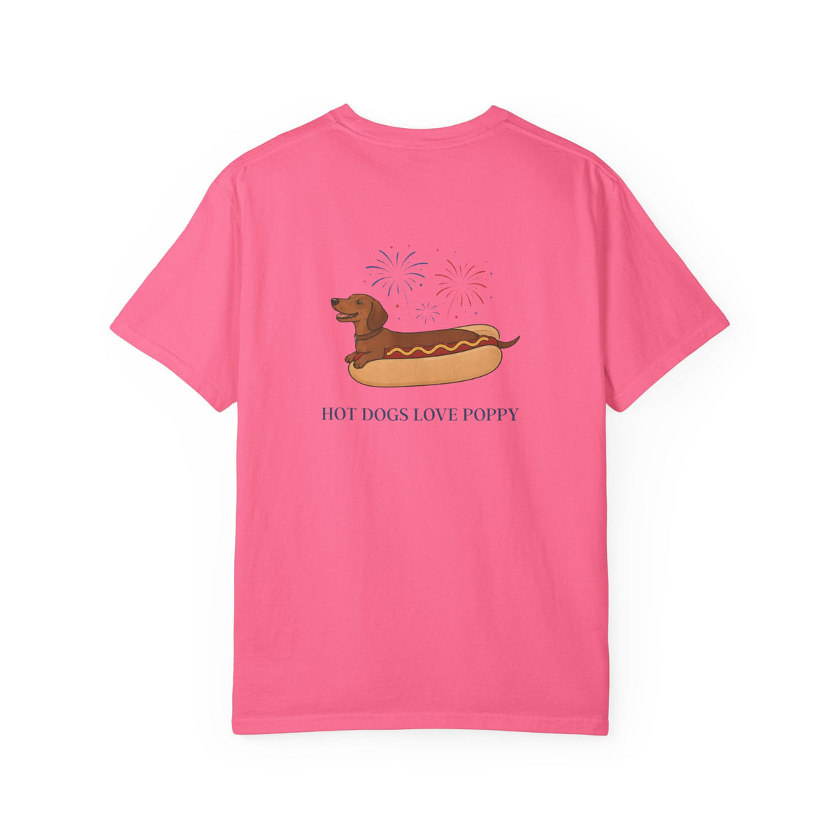 Hot Dogs Love Poppy Tee
