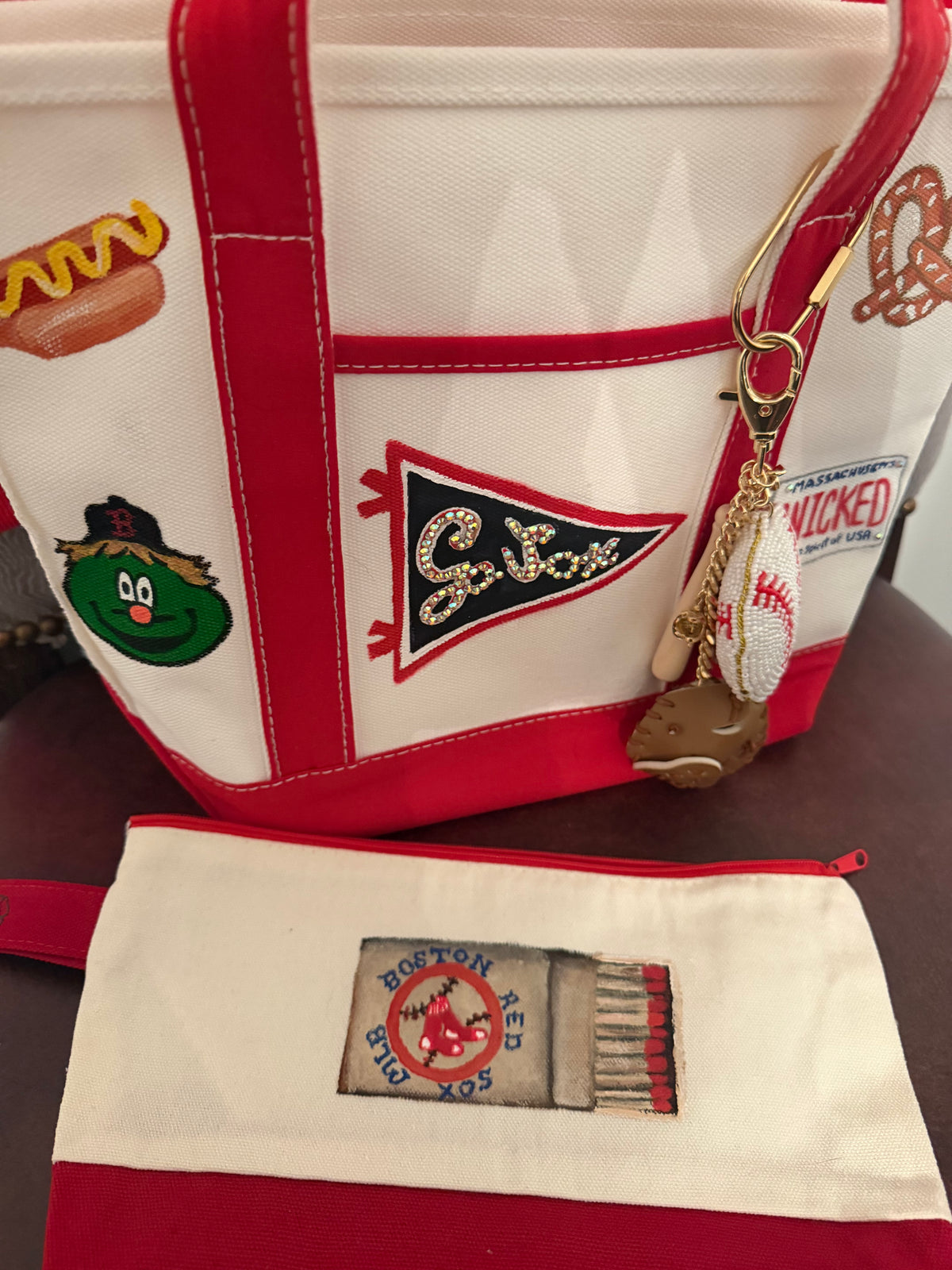 Poppy Hand Painted Matchbox Bag