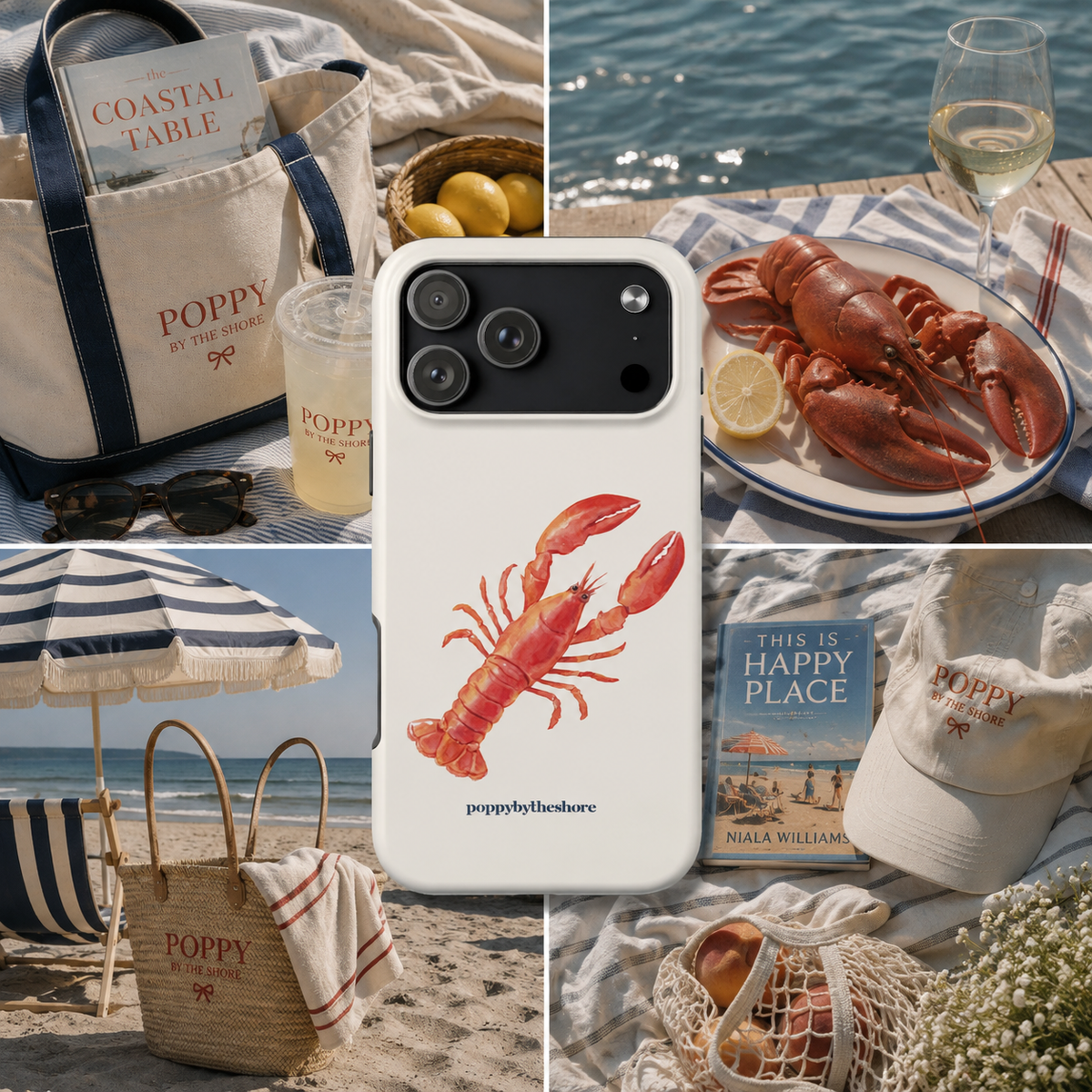Poppy Lobster Phone Case