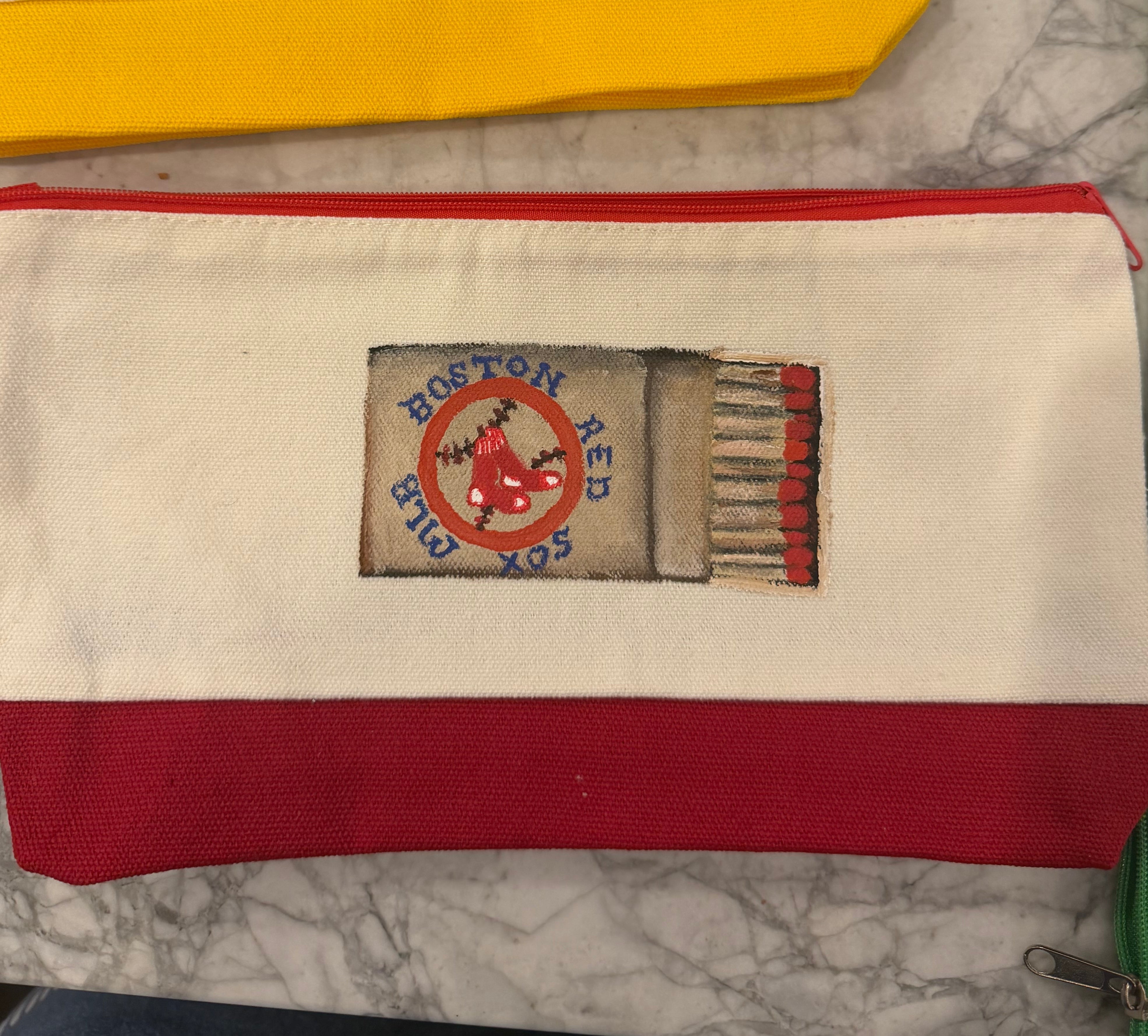Poppy Hand Painted Matchbox Bag