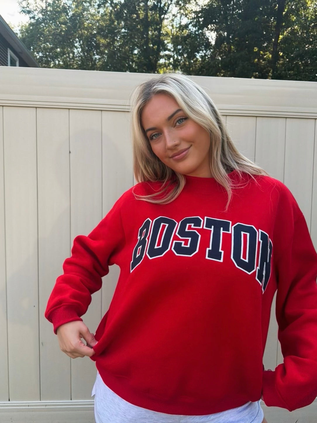 Poppy in Boston Mockneck
