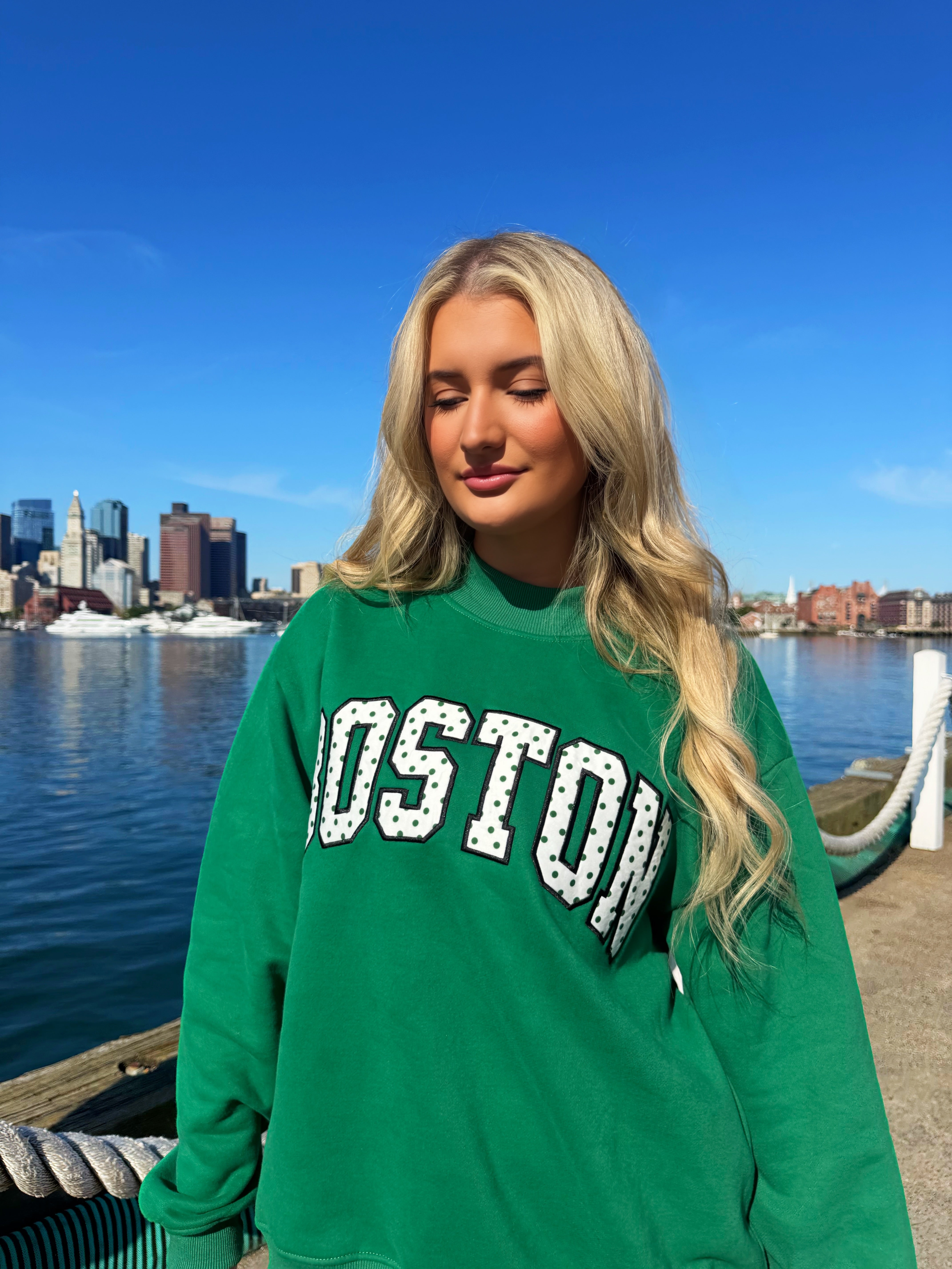 Poppy in Boston Mockneck
