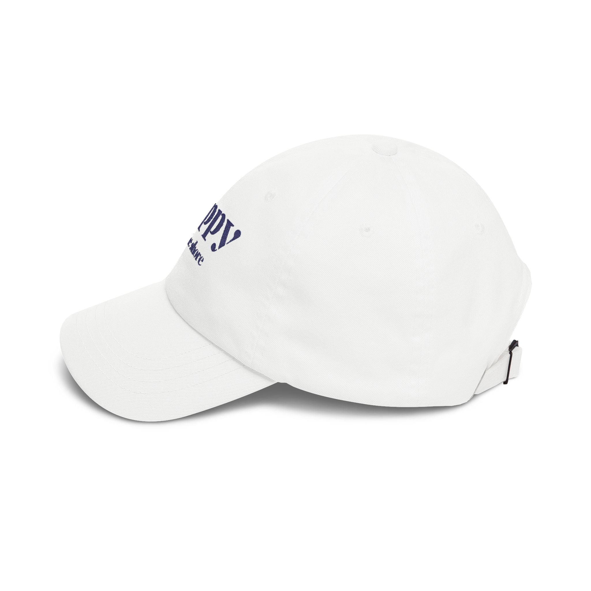 Poppy By The Shore Embroidered Dad Cap - Blue