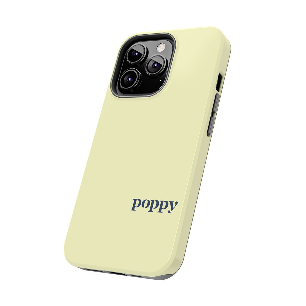 Poppy "Oar"iginals Minimalist Light Yellow Phone Case