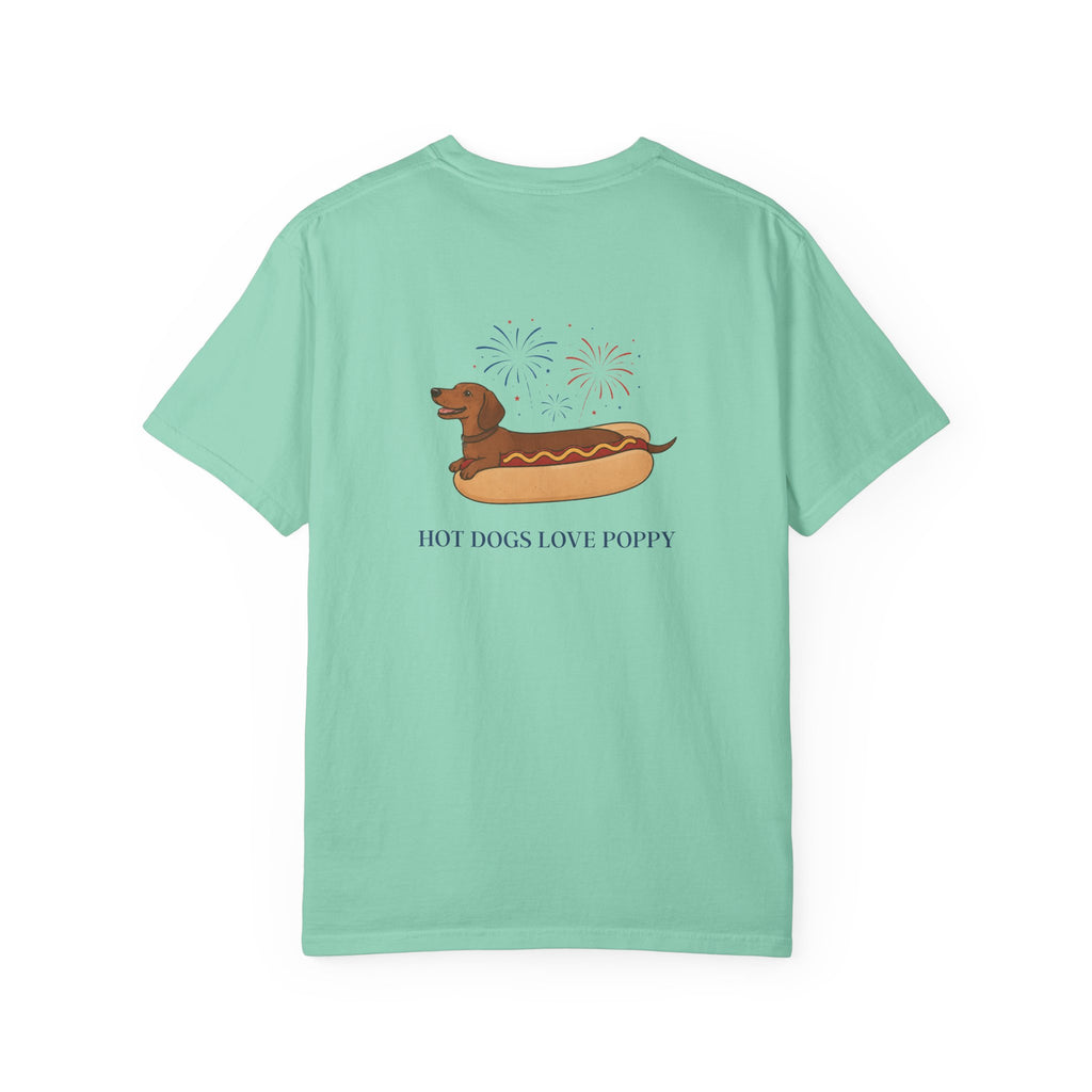 Hot Dogs Love Poppy Tee