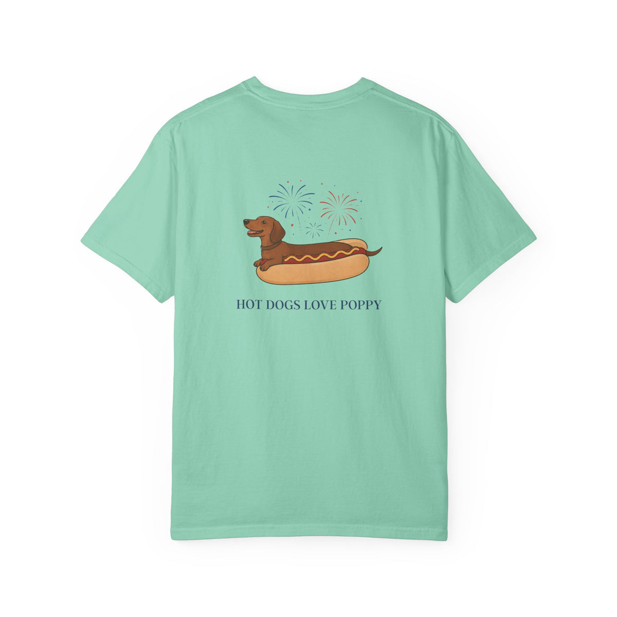 Hot Dogs Love Poppy Tee
