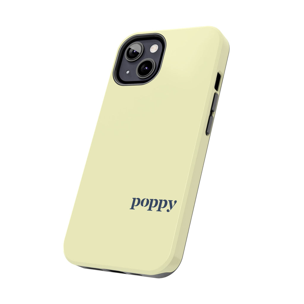Poppy "Oar"iginals Minimalist Light Yellow Phone Case