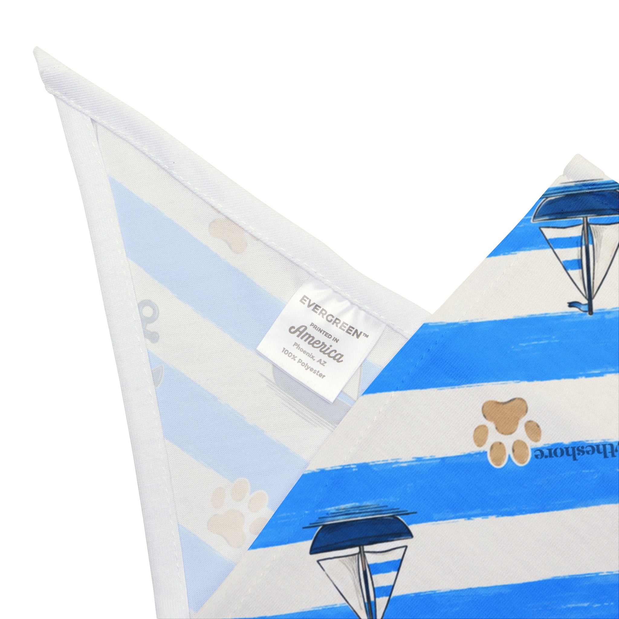Paws & Stripes Pet Bandana - Blue