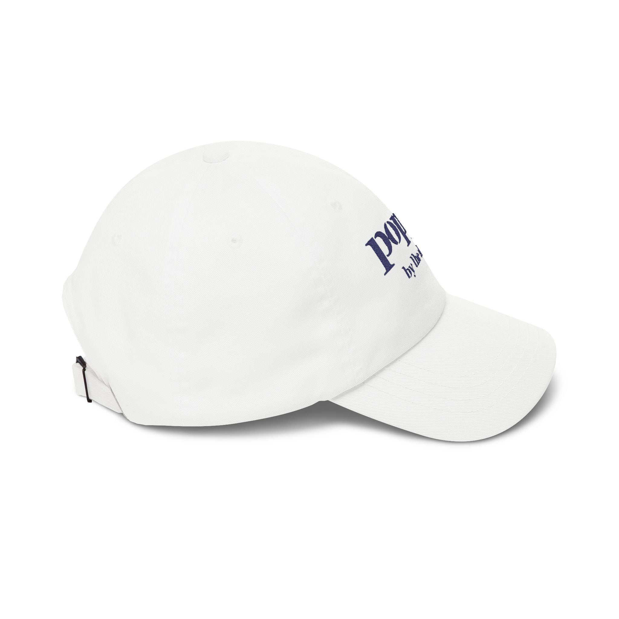 Poppy By The Shore Embroidered Dad Cap - Blue