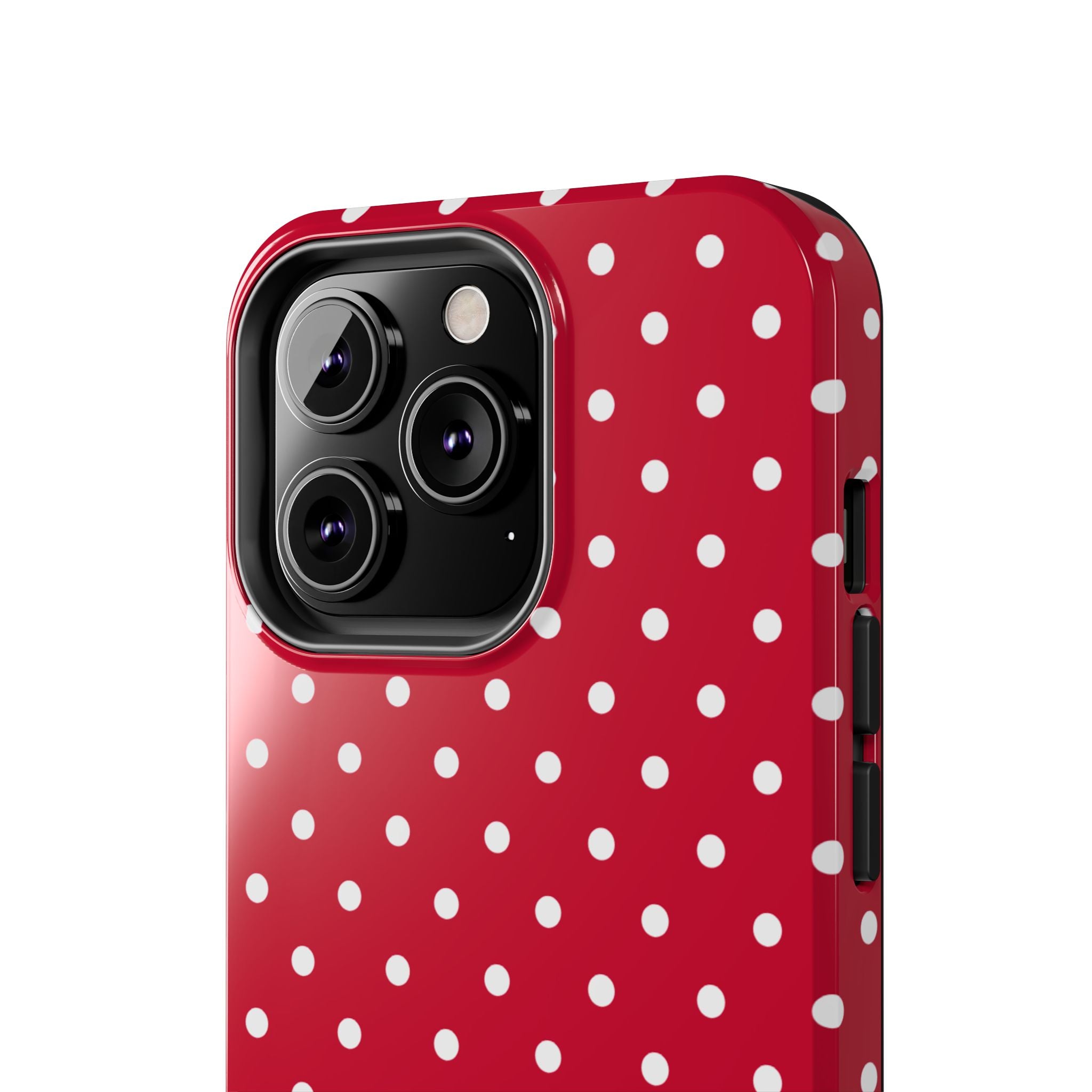 Poppy Red Polka Dot Phone Case