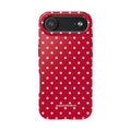 Poppy Red Polka Dot Phone Case