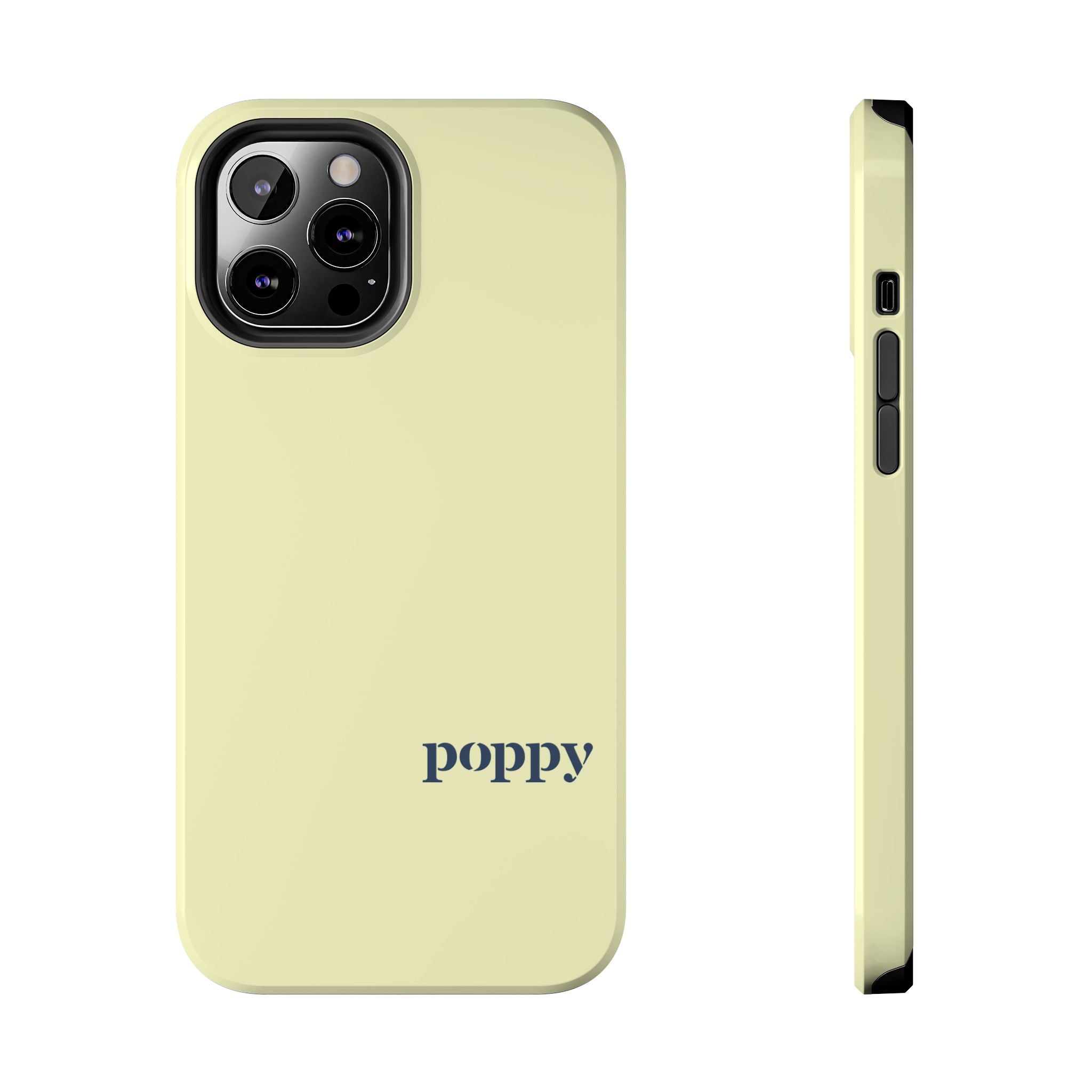 Poppy "Oar"iginals Minimalist Light Yellow Phone Case