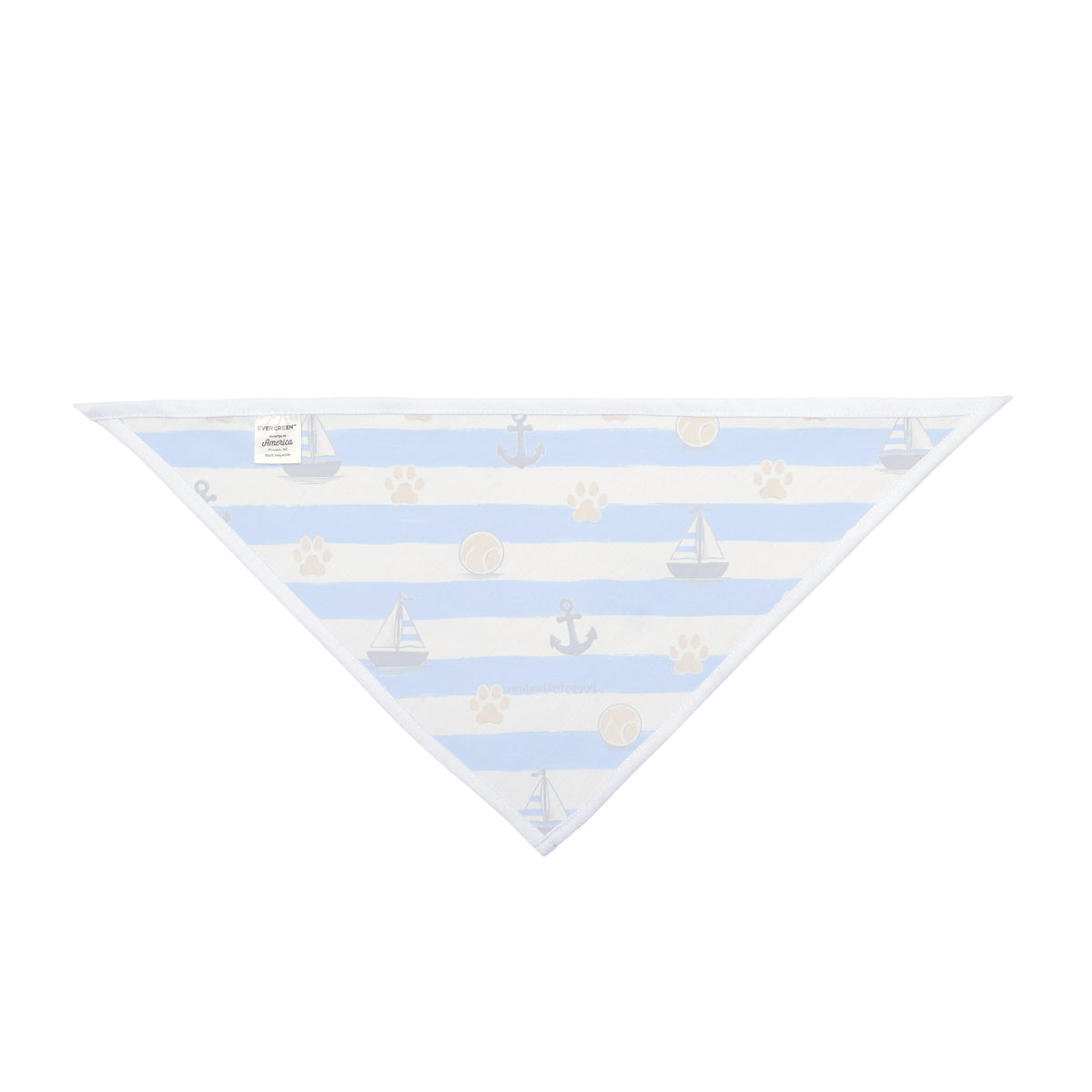 Paws & Stripes Pet Bandana - Blue