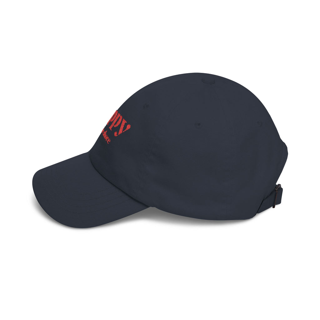 Poppy by the Shore Embroidered Dad Cap - Red
