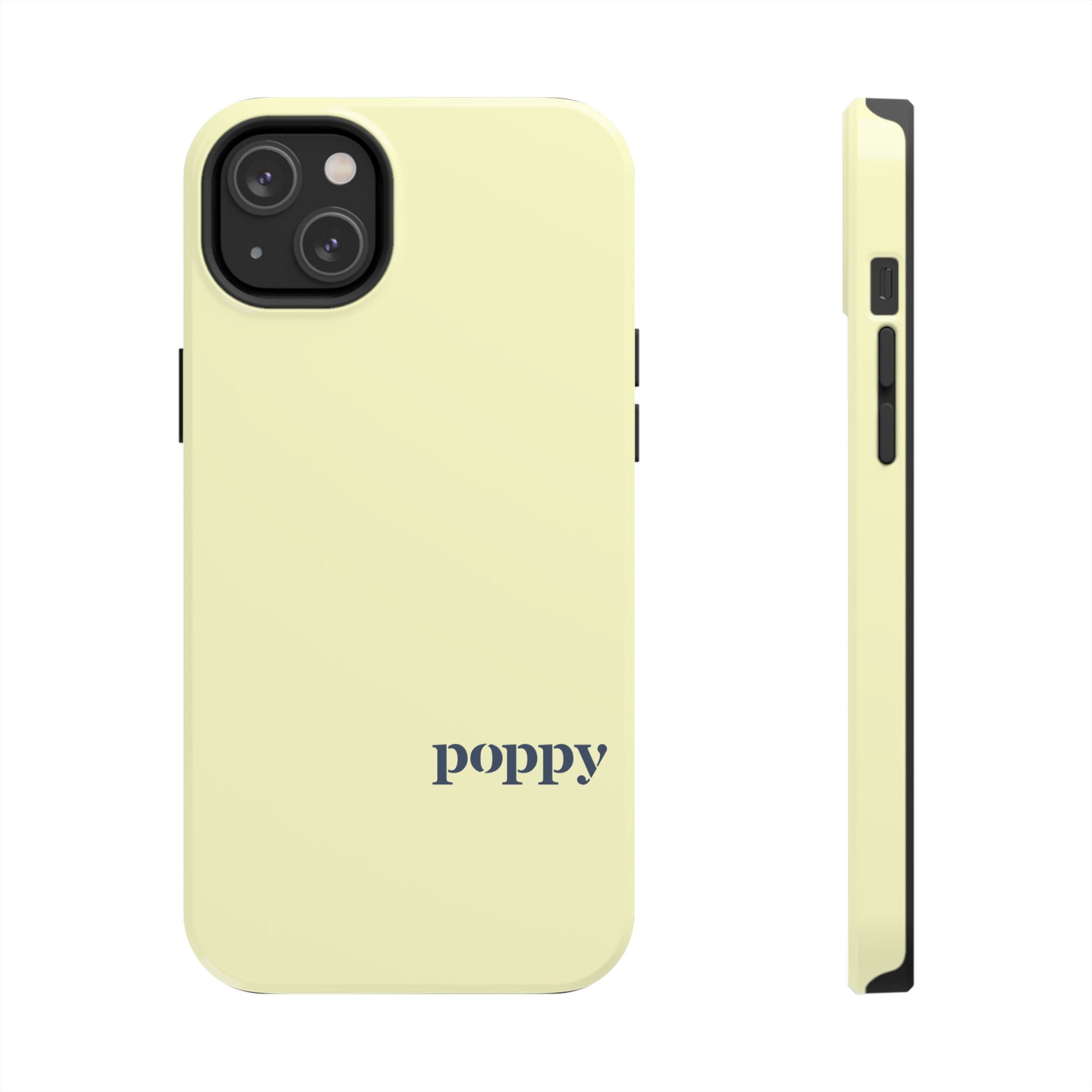 Poppy "Oar"iginals Minimalist Light Yellow Phone Case