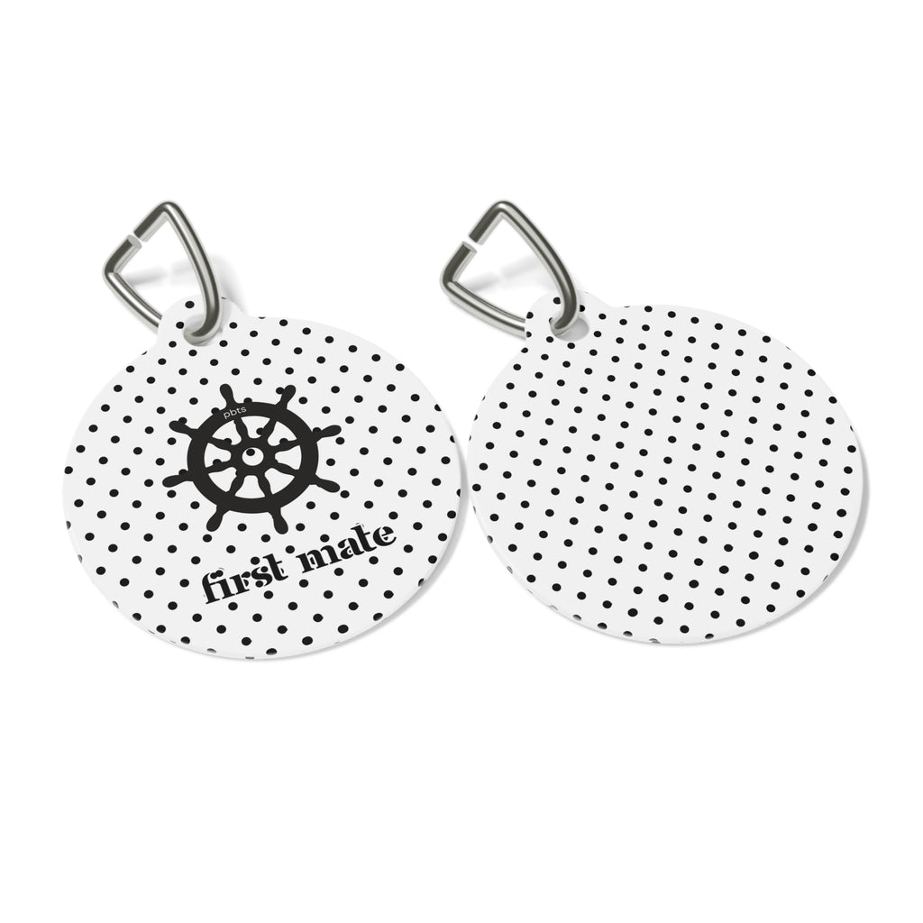 First Mate Polka Dot Pet Tag