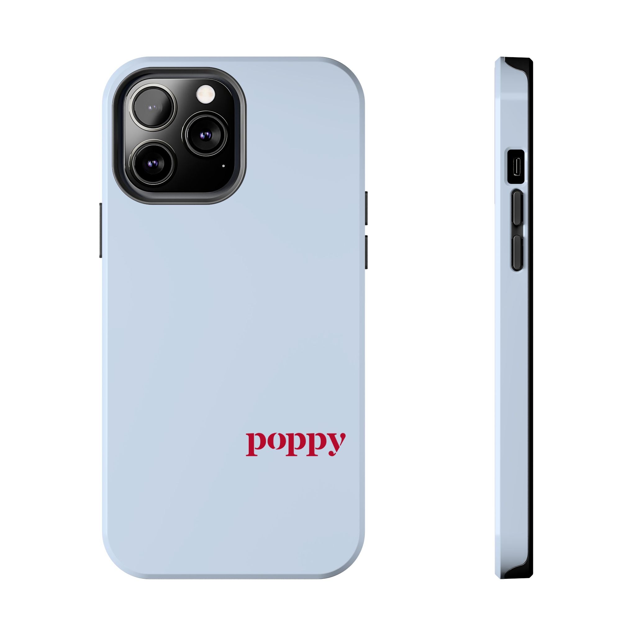 MDW Poppy Minimalist Light Blue Phone Case