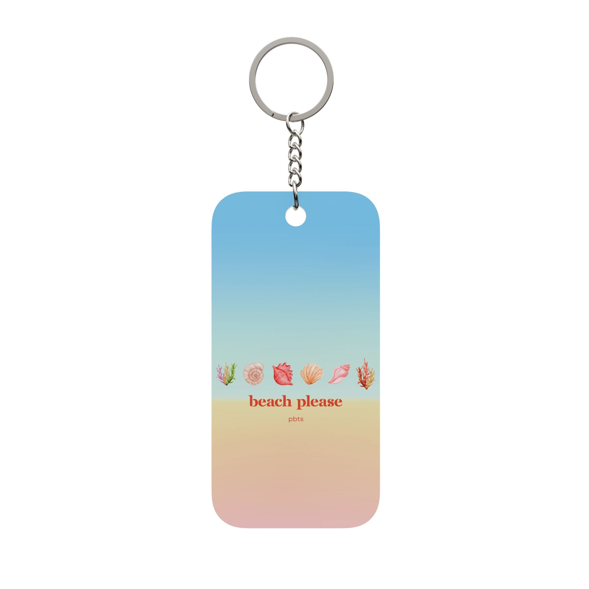 Beach Please Keychain