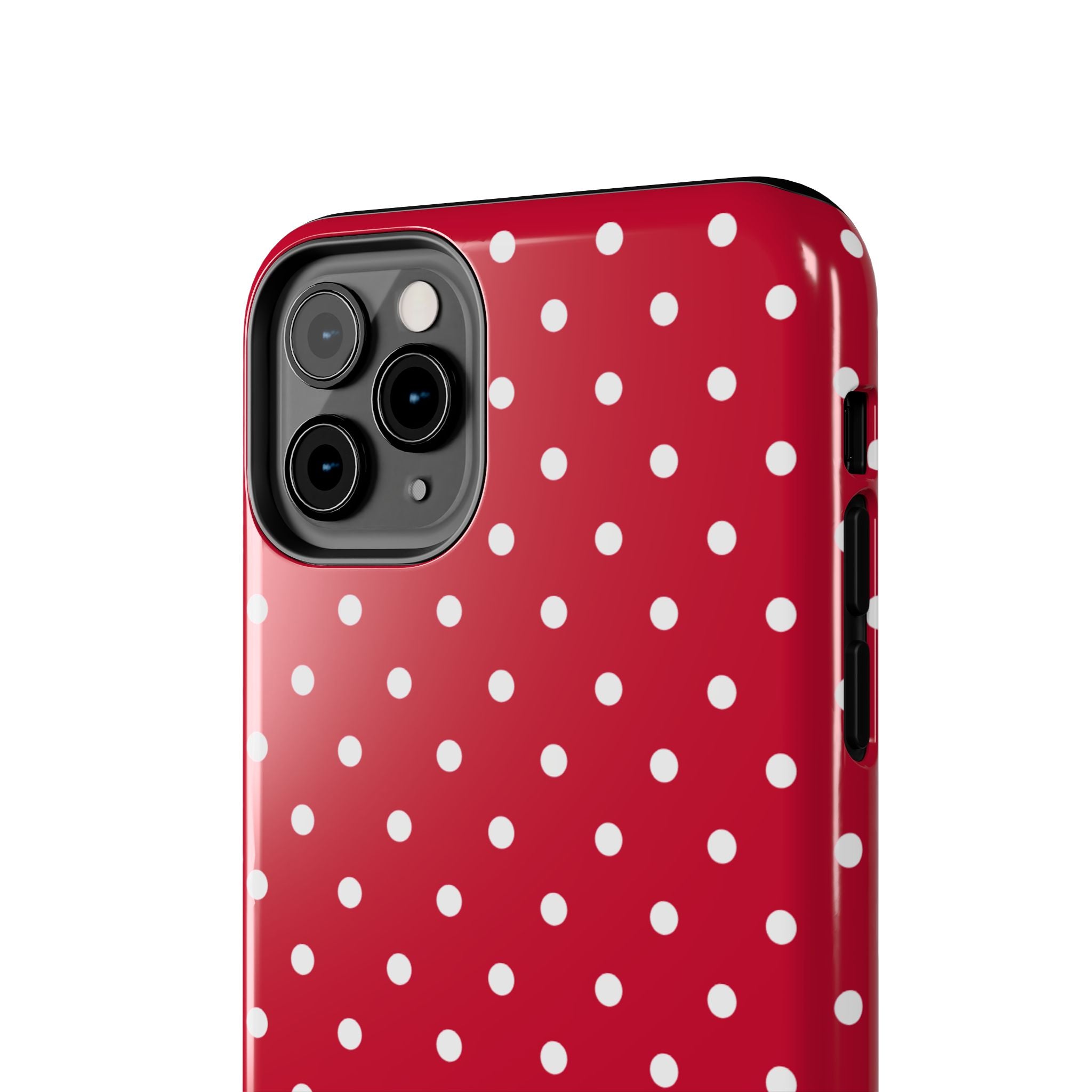 Poppy Red Polka Dot Phone Case