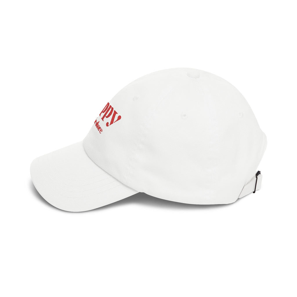 Poppy by the Shore Embroidered Dad Cap - Red