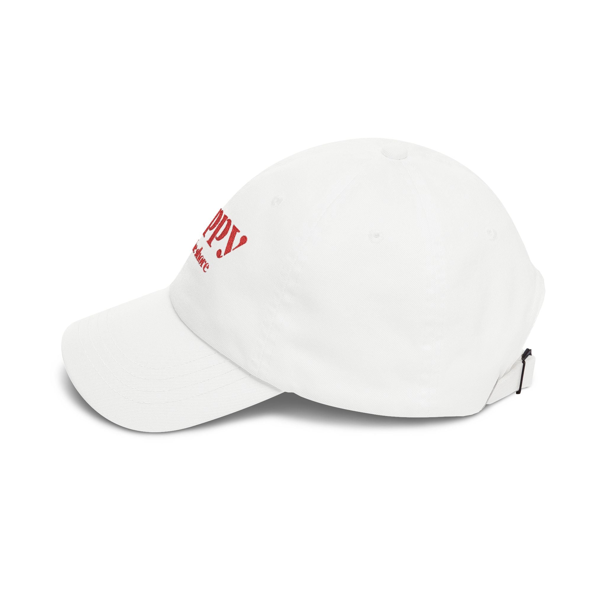 Poppy by the Shore Embroidered Dad Cap - Red