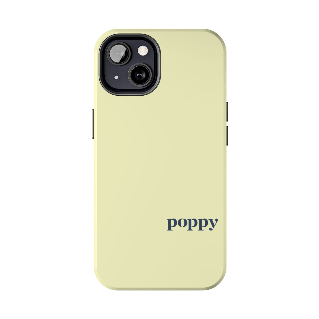Poppy "Oar"iginals Minimalist Light Yellow Phone Case