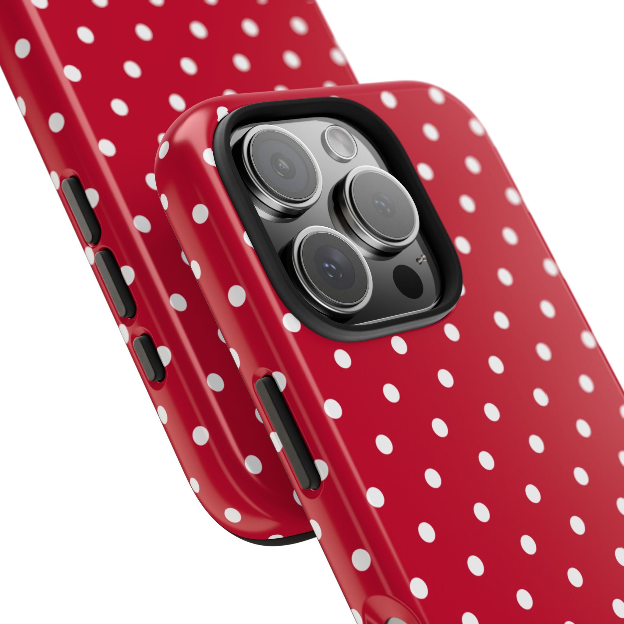 Poppy Red Polka Dot Phone Case