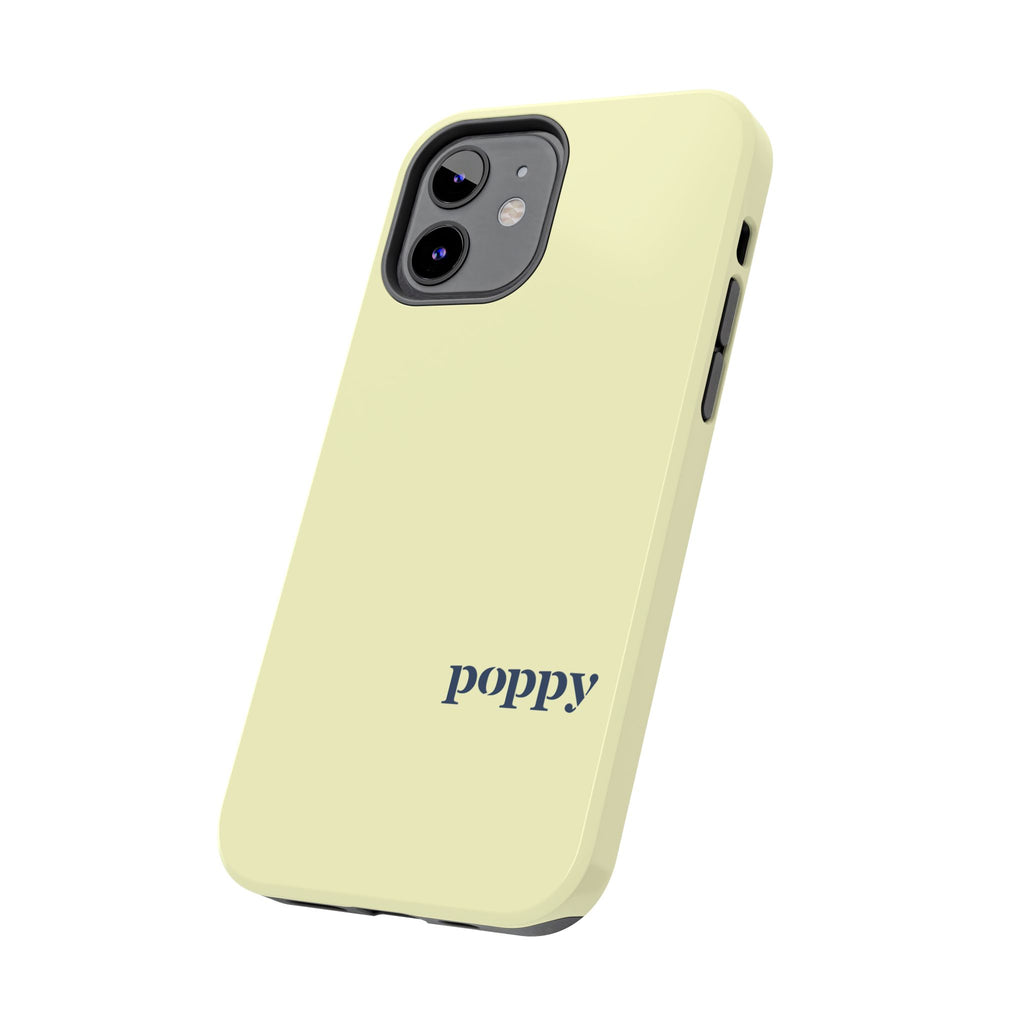 Poppy "Oar"iginals Minimalist Light Yellow Phone Case