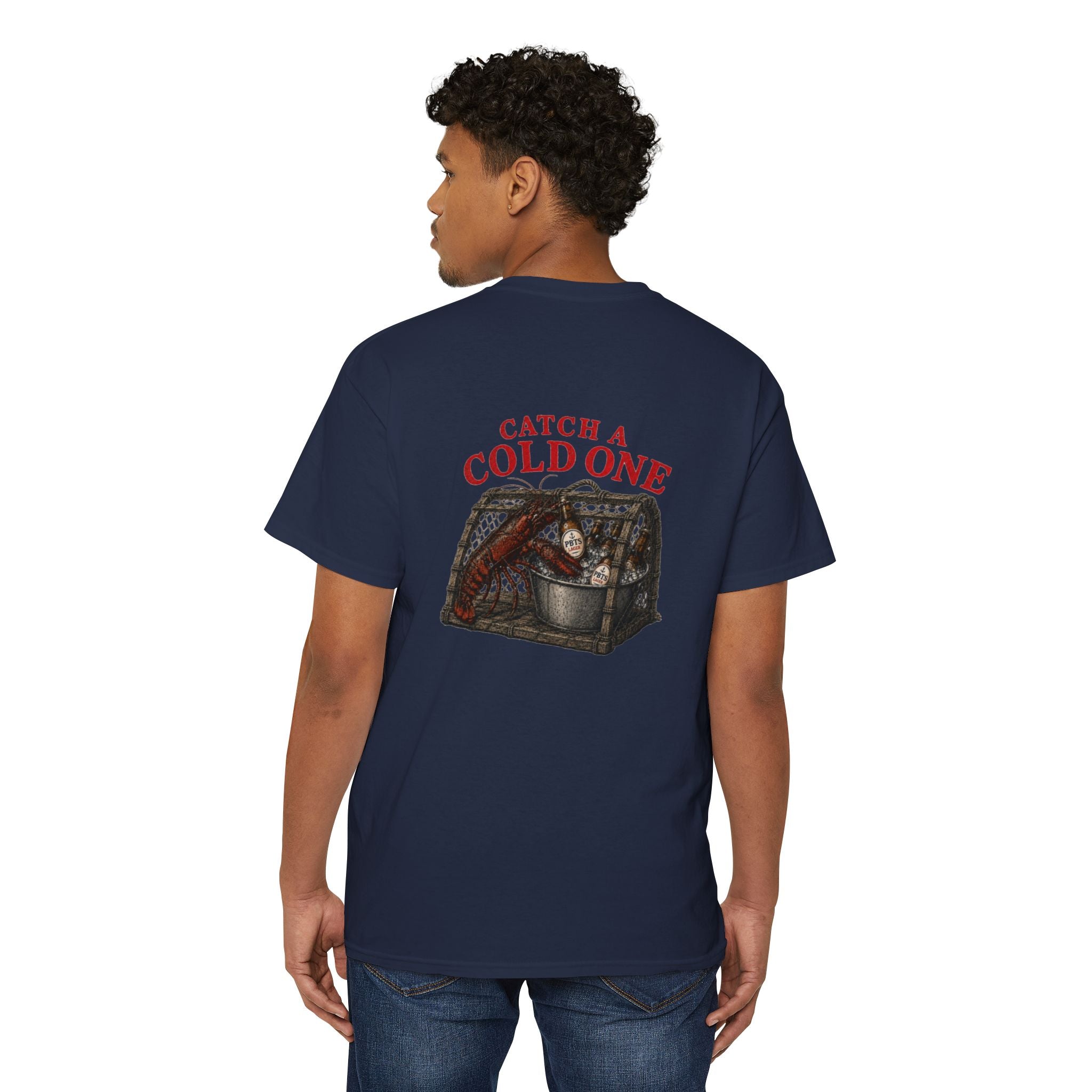 Poppy "Oar"iginals Catch a Cold One Tee - Navy