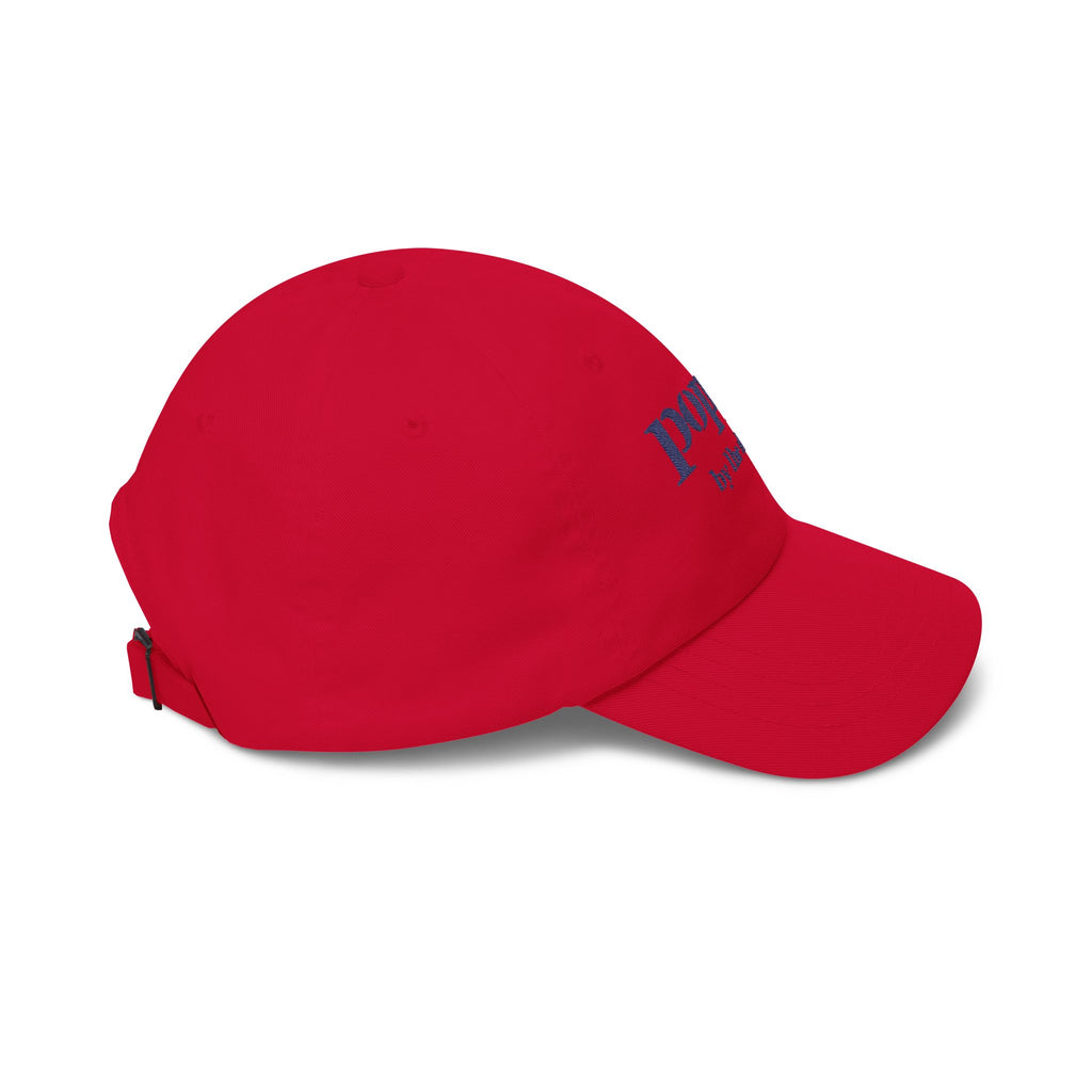 Poppy By The Shore Embroidered Dad Cap - Blue