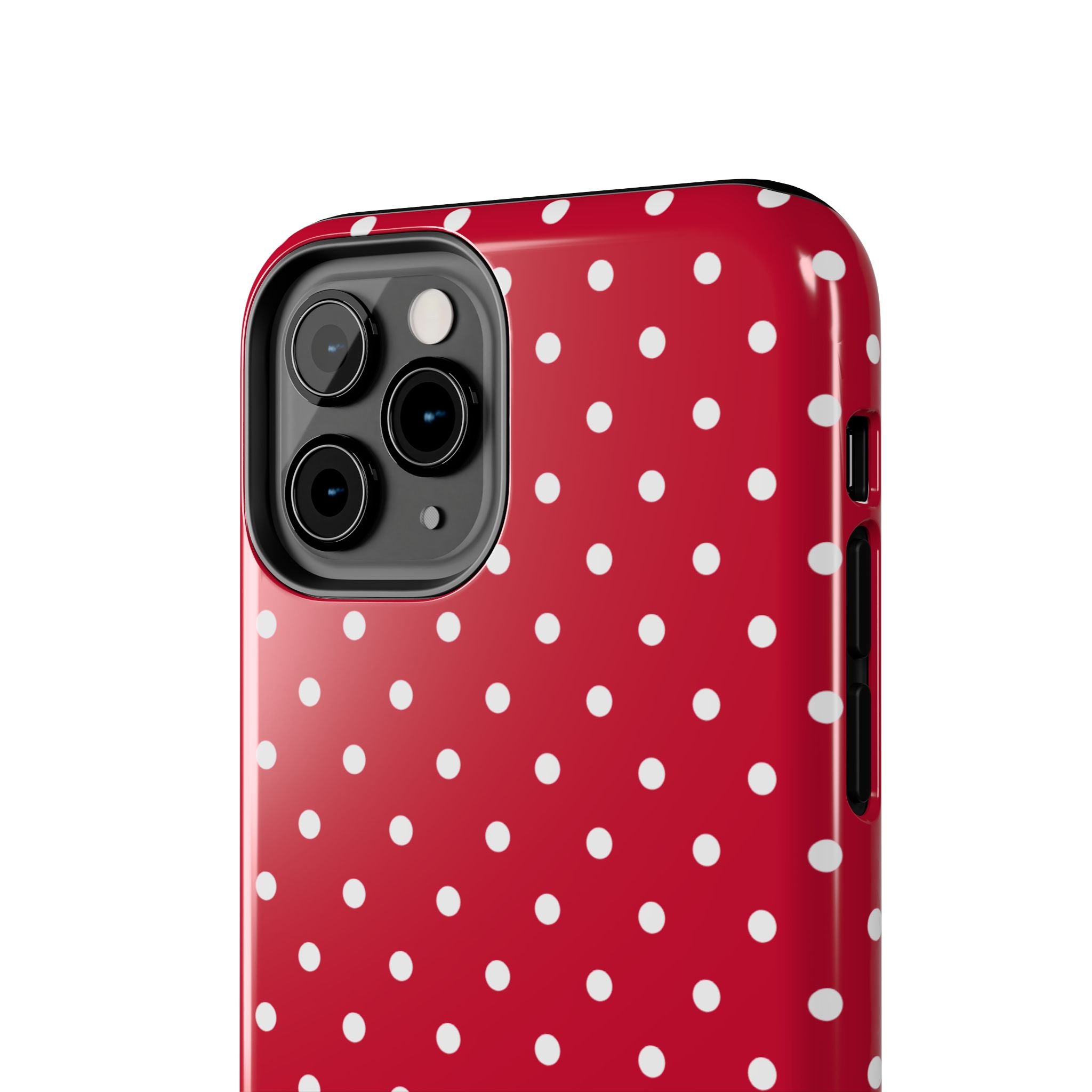 Poppy Red Polka Dot Phone Case