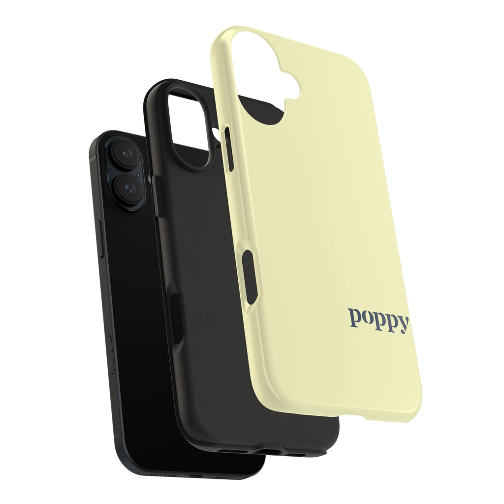 Poppy "Oar"iginals Minimalist Light Yellow Phone Case