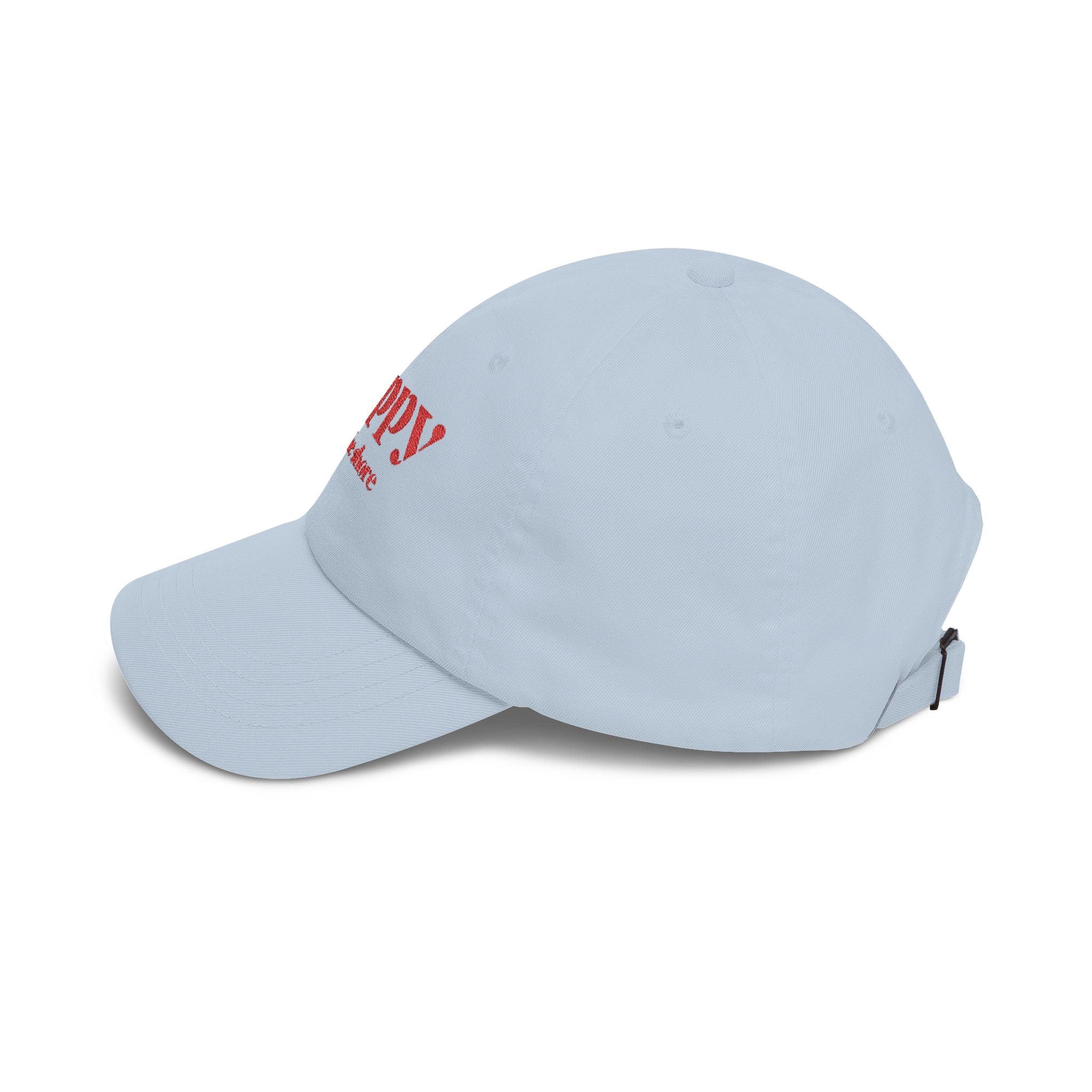 Poppy by the Shore Embroidered Dad Cap - Red