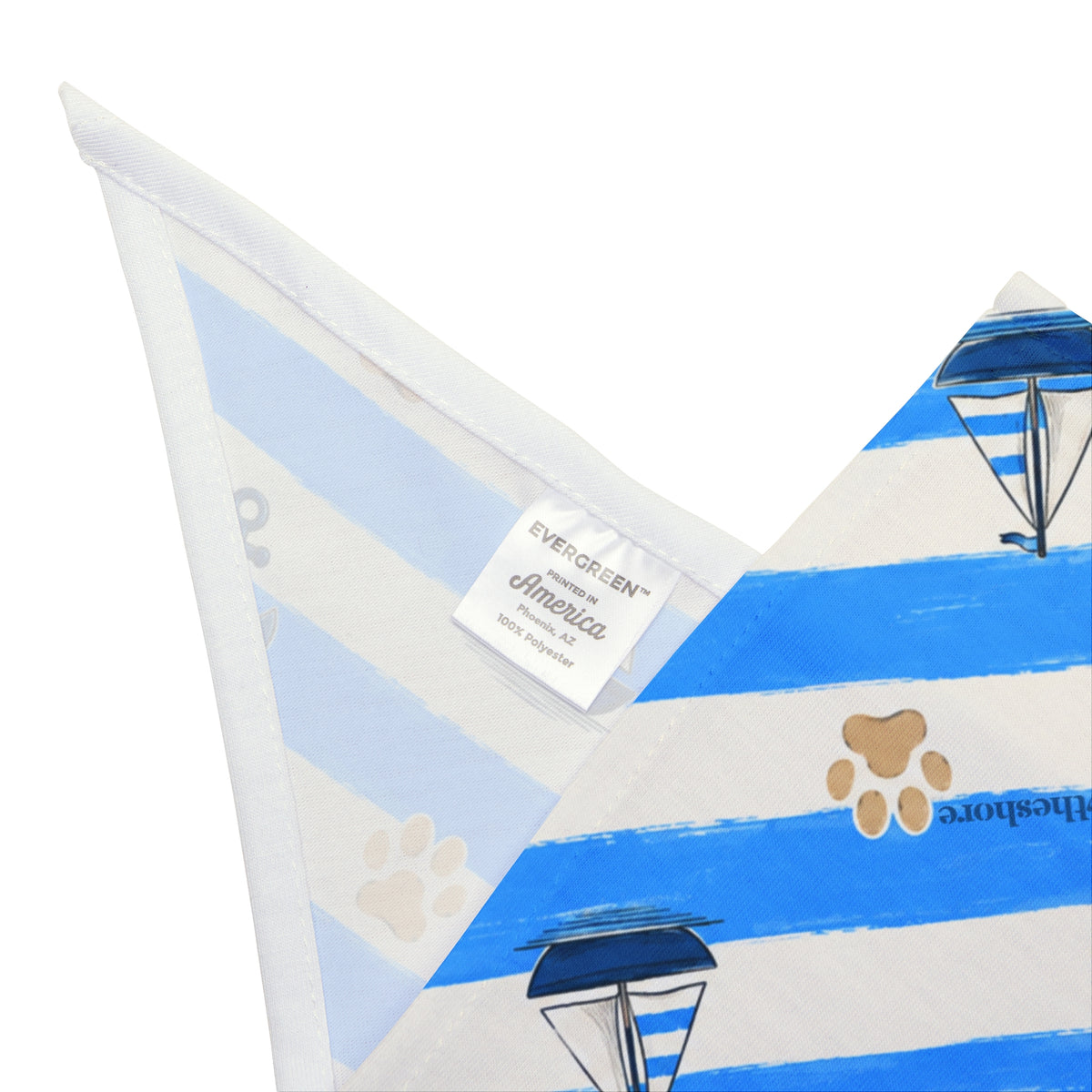 Paws & Stripes Pet Bandana - Blue