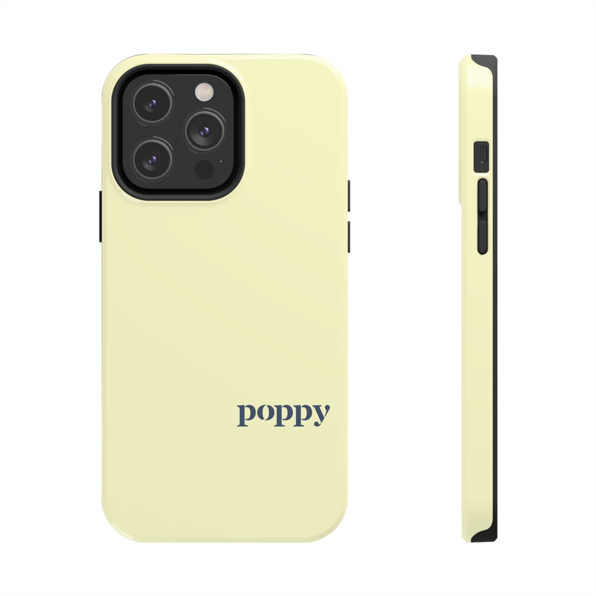 Poppy "Oar"iginals Minimalist Light Yellow Phone Case