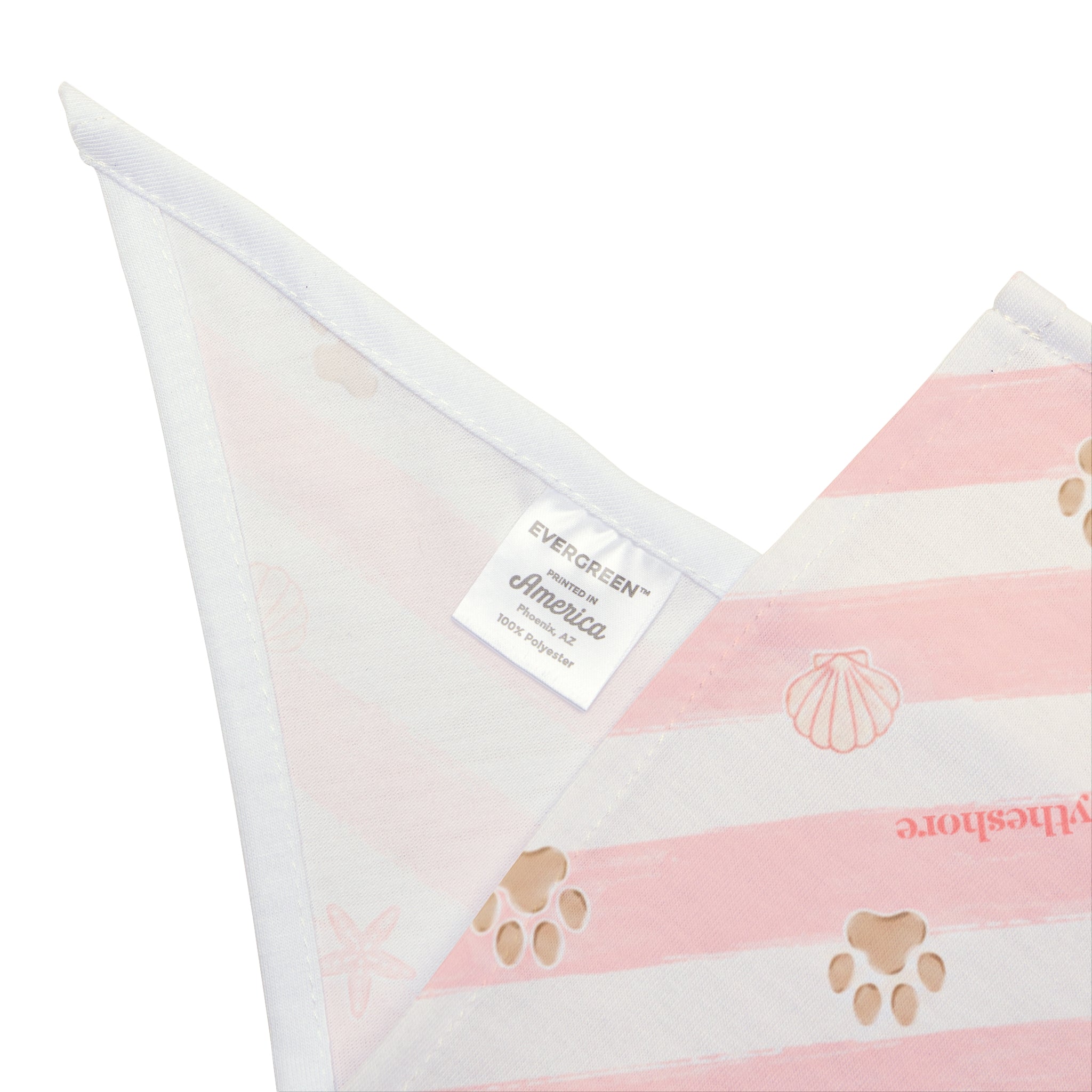 Paws & Stripes Bandana - Pink