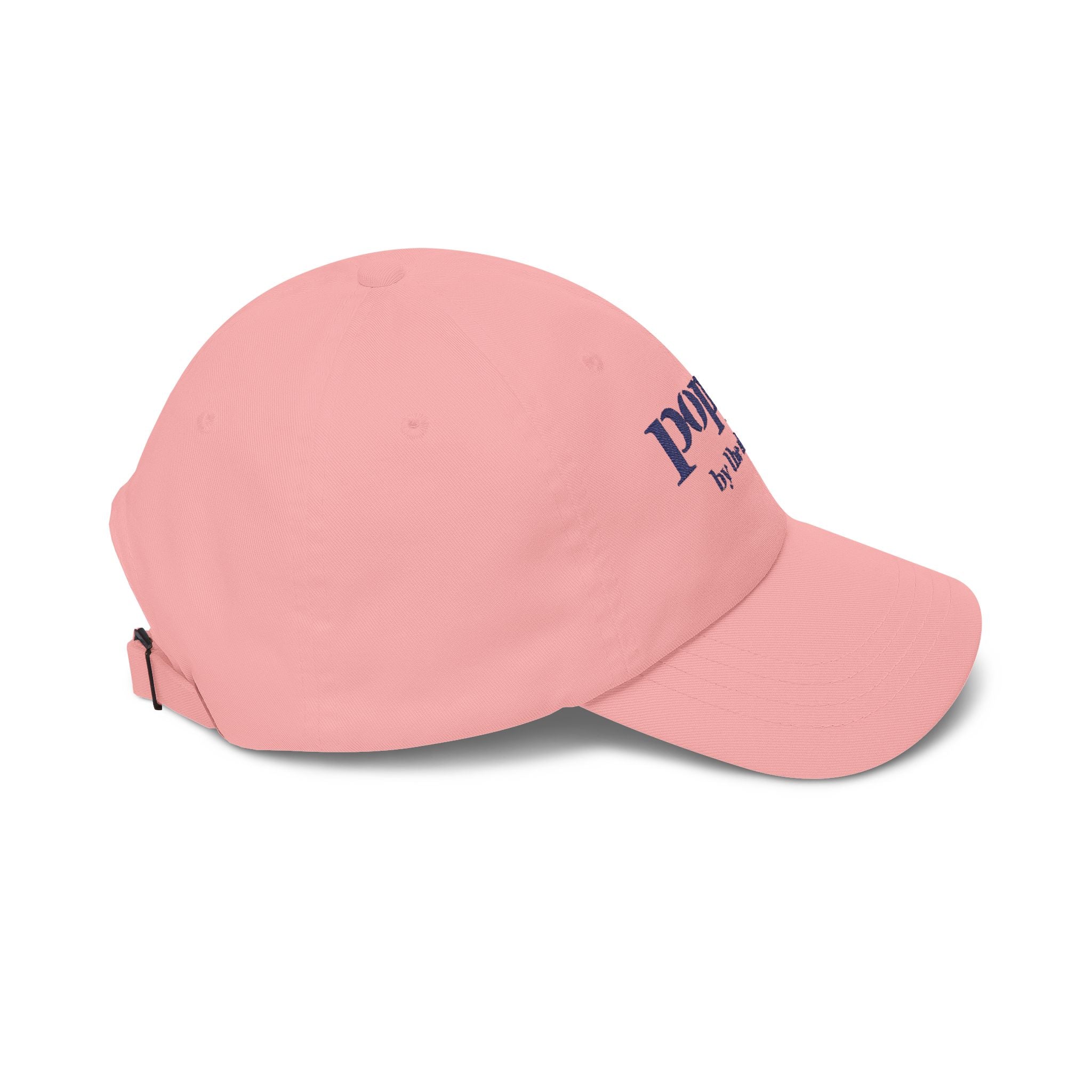 Poppy By The Shore Embroidered Dad Cap - Blue