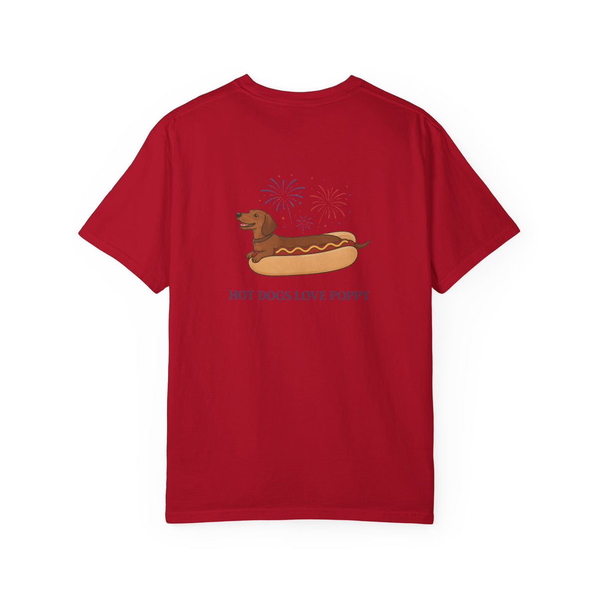 Hot Dogs Love Poppy Tee