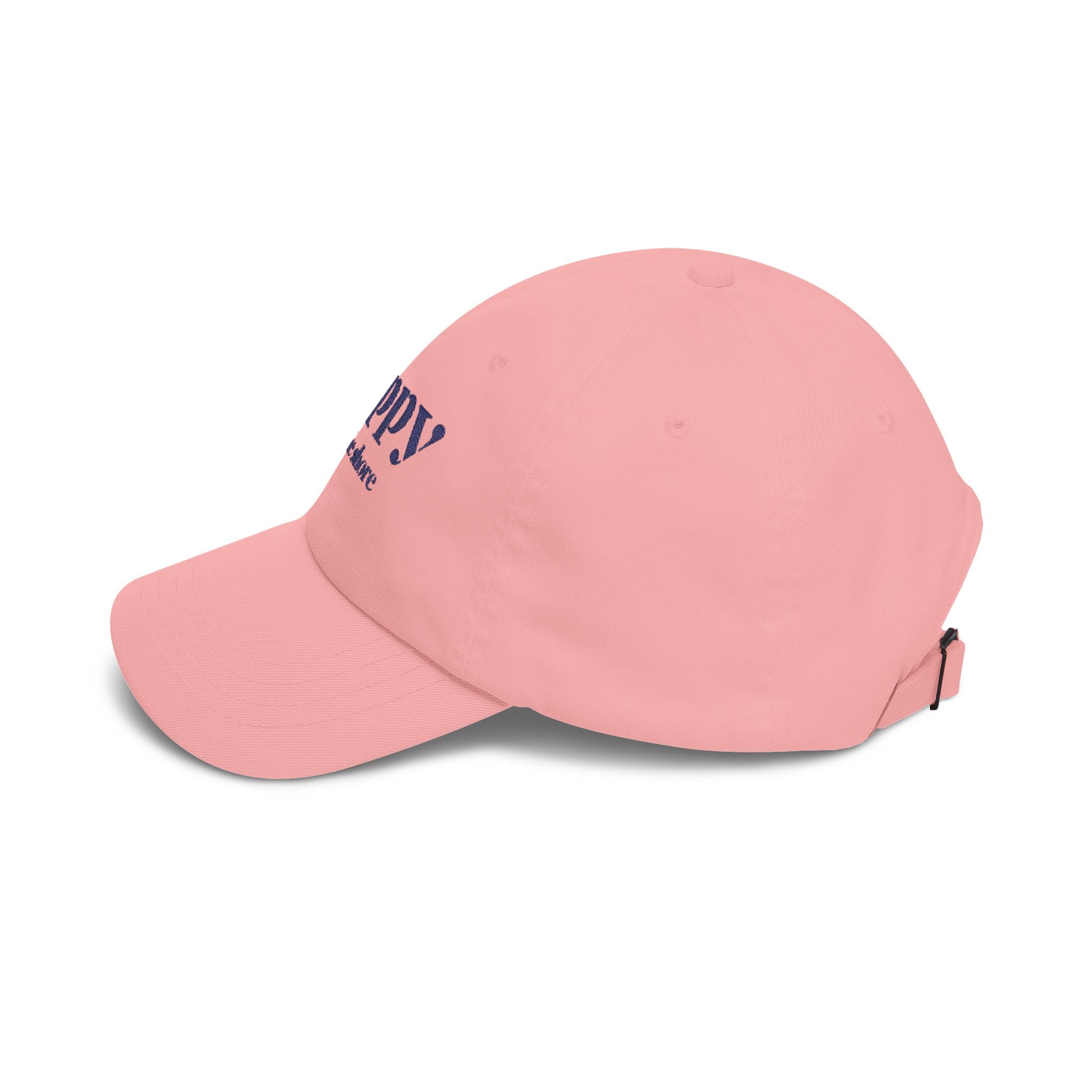 Poppy By The Shore Embroidered Dad Cap - Blue