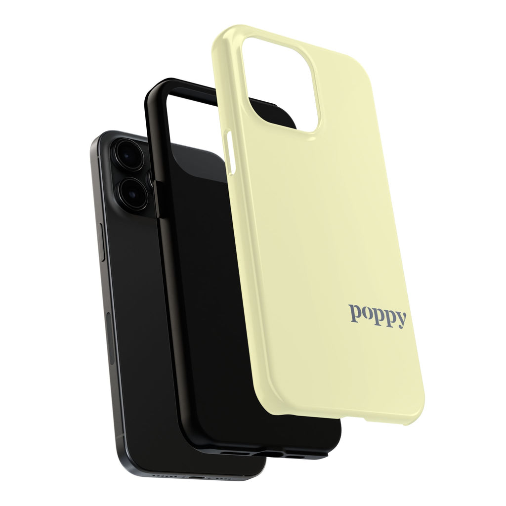 Poppy "Oar"iginals Minimalist Light Yellow Phone Case
