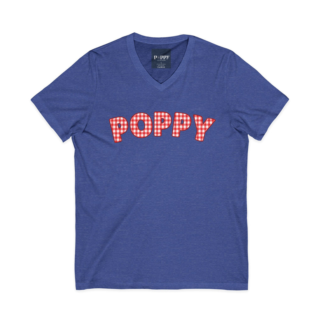 Poppy Gingham V-Neck Tee
