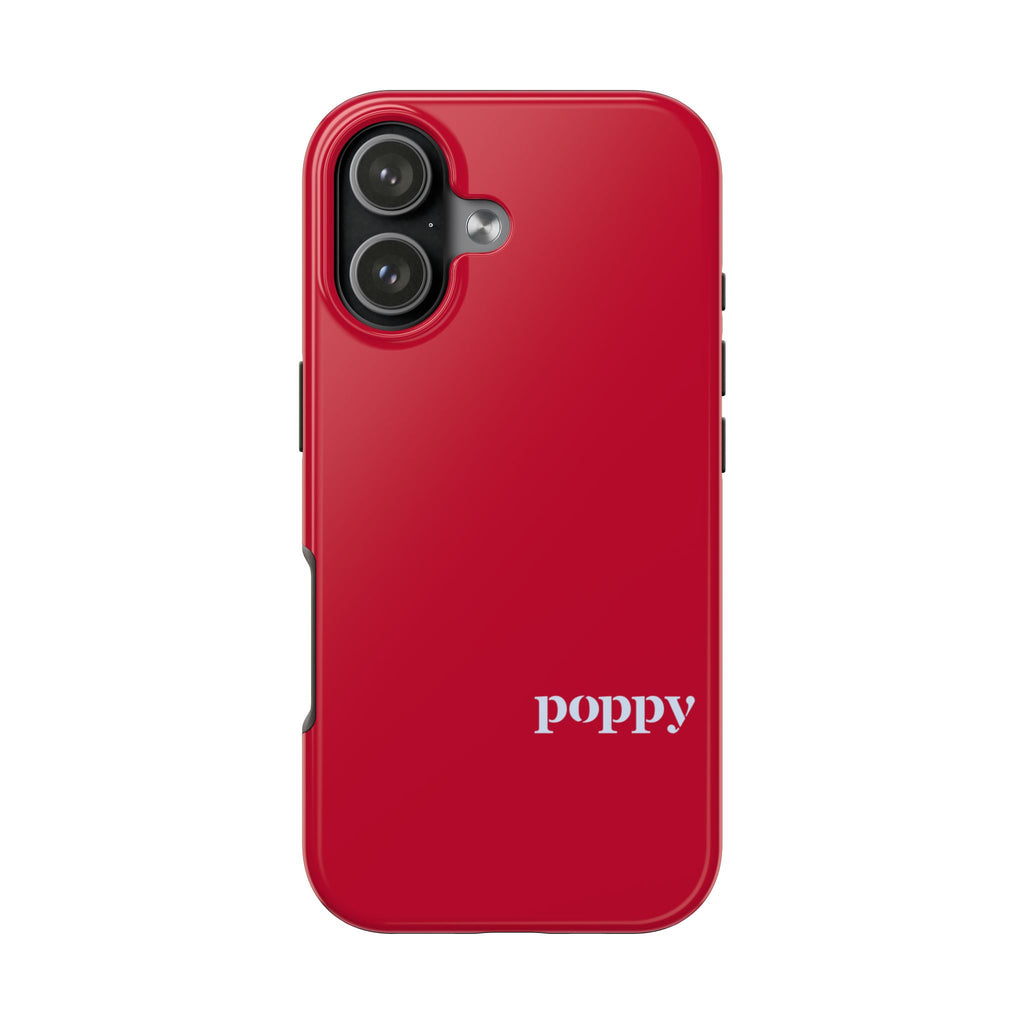 MDW Poppy Minimalist Red Phone Case