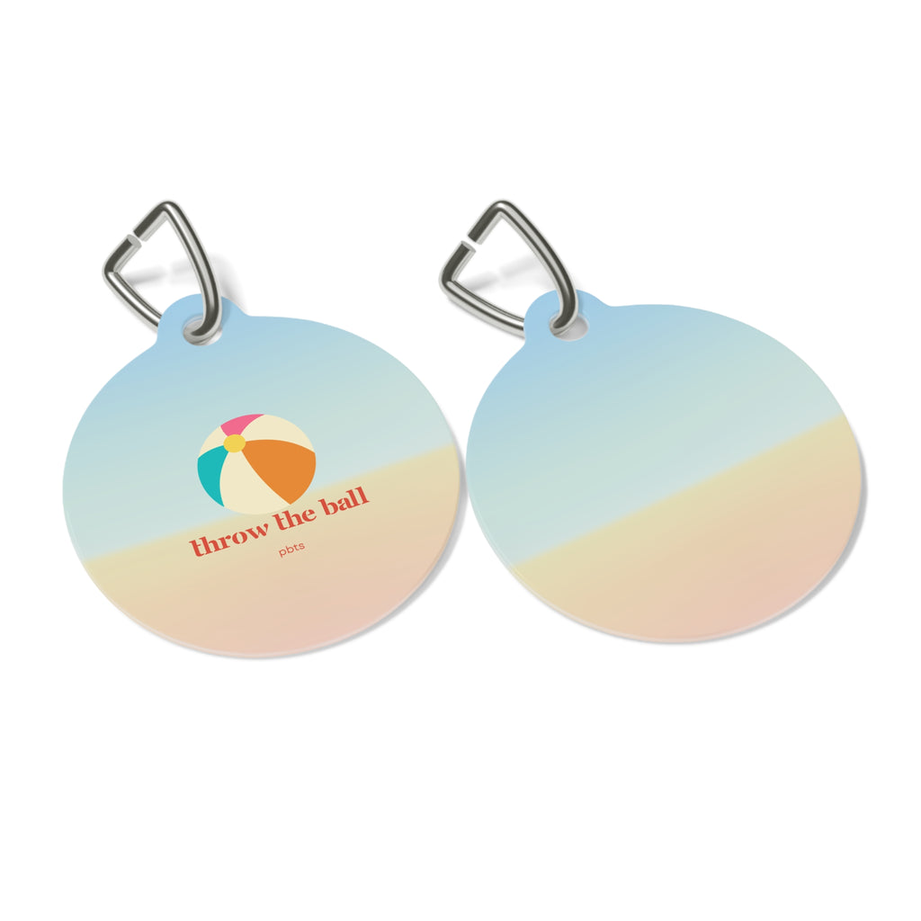Beach Ball Pet Tag