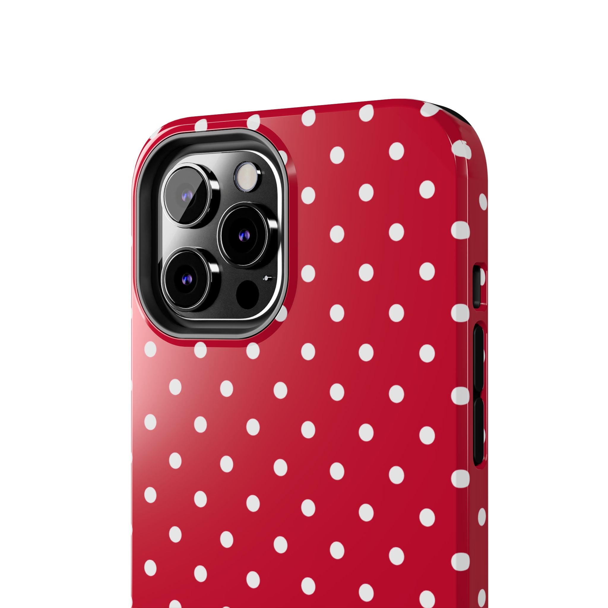 Poppy Red Polka Dot Phone Case